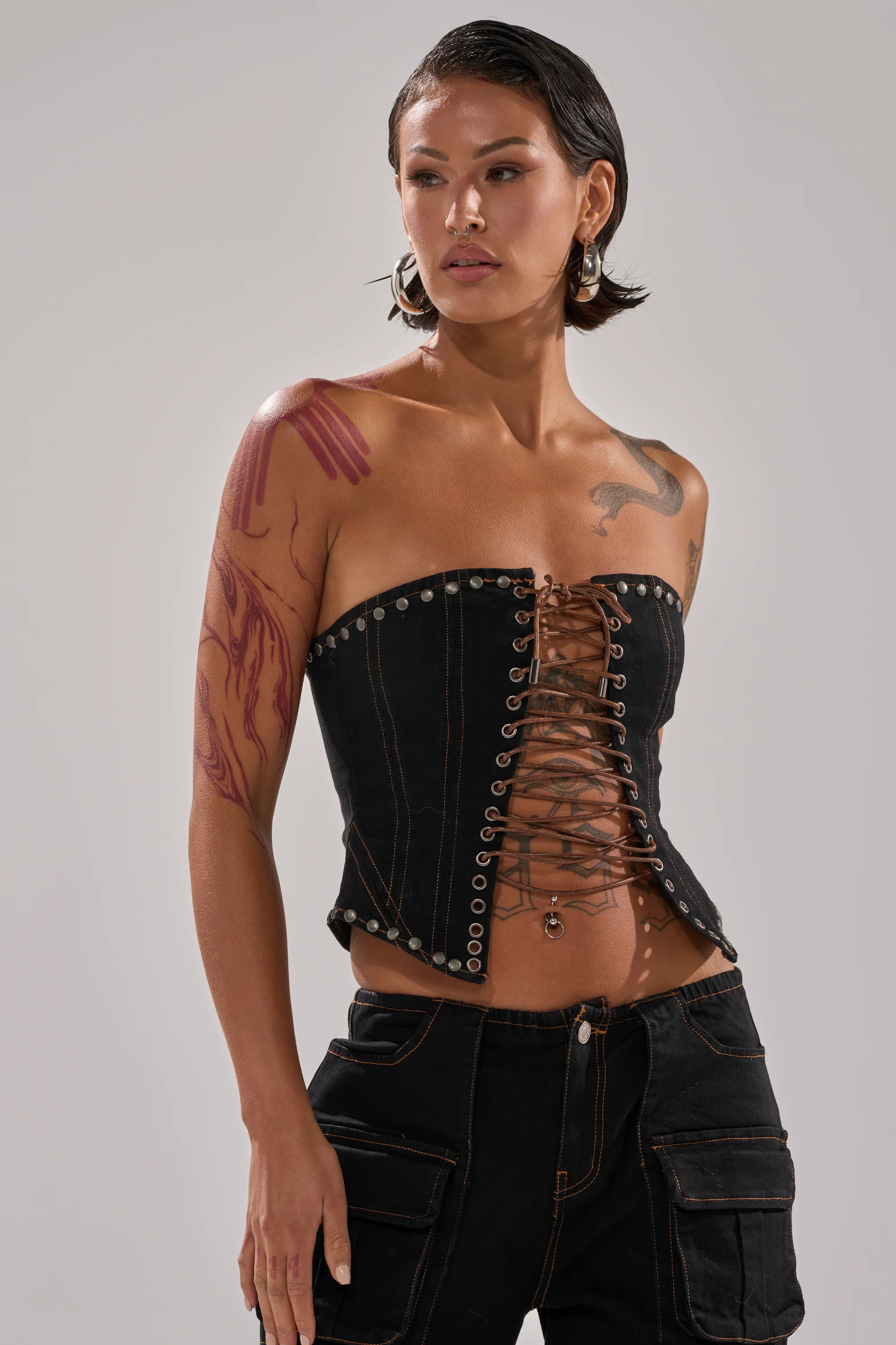 FEELING FRISKY LACE UP CORSET - Image 2