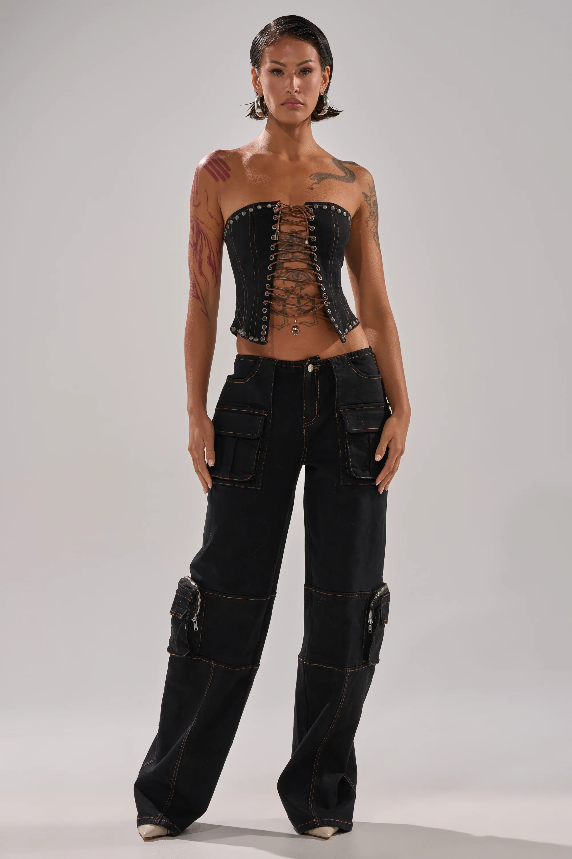 FEELING FRISKY LACE UP CORSET - Image 6