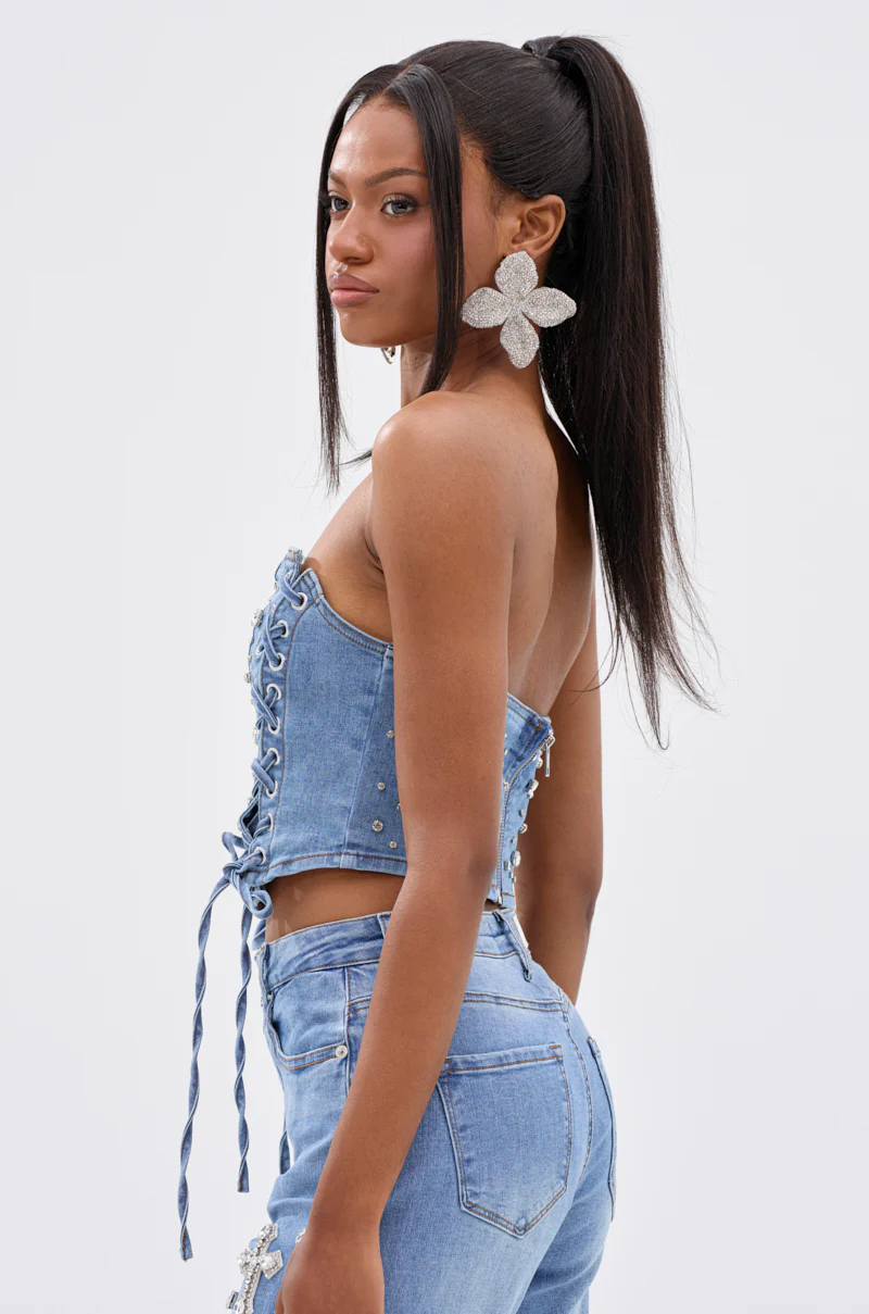 FEELING GRATEFUL RHINESTONE CORSET - Image 3