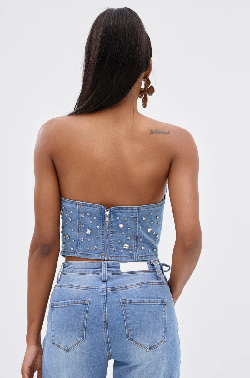 FEELING GRATEFUL RHINESTONE CORSET - Image 4