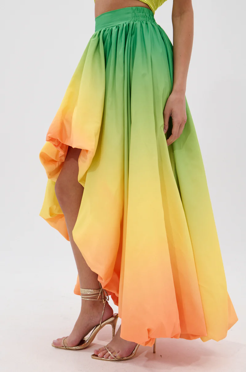 FEELING LUCKY HIGH LOW MAXI SKIRT - Image 4