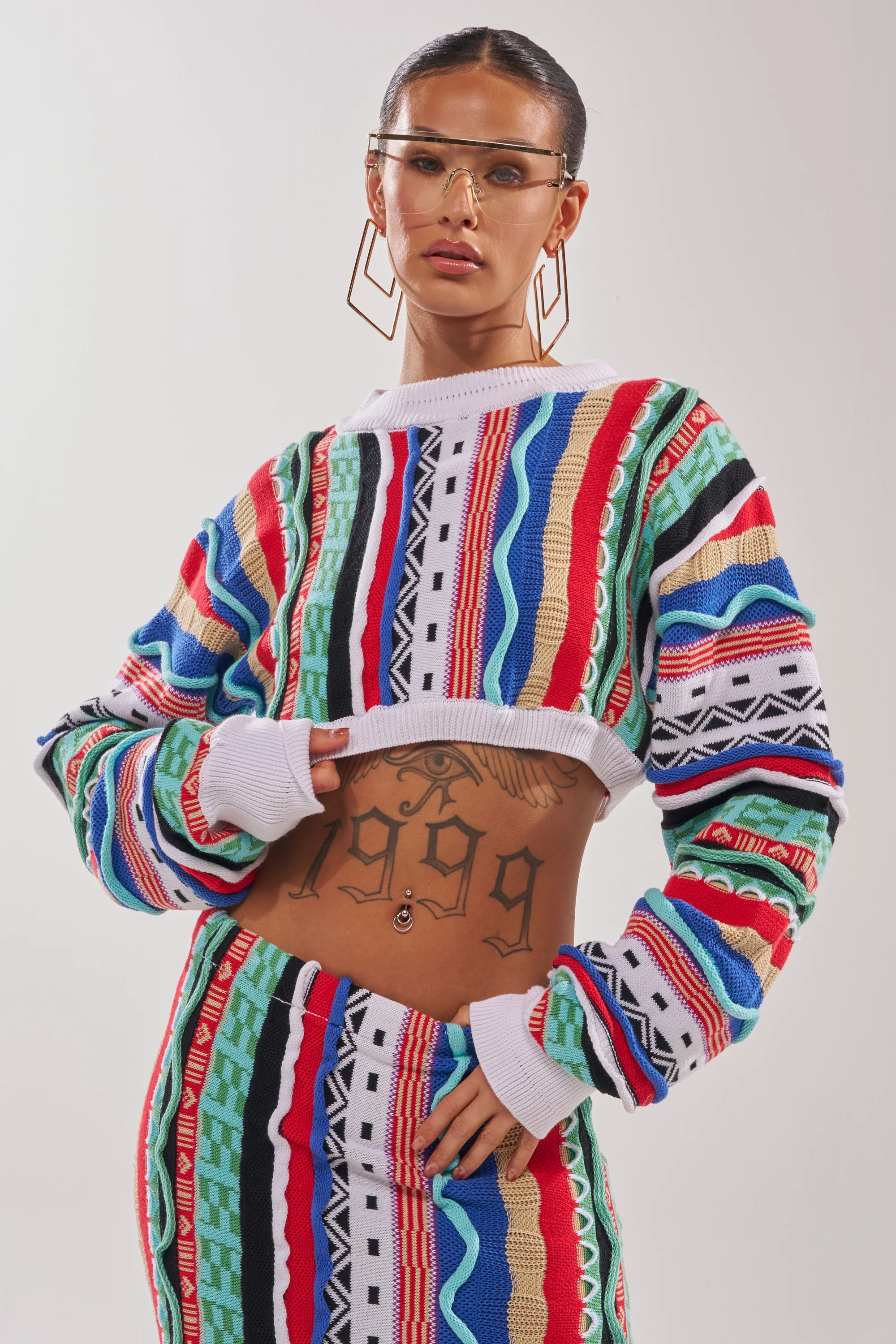 FEELING THE VIBES CROP SWEATER - Image 2