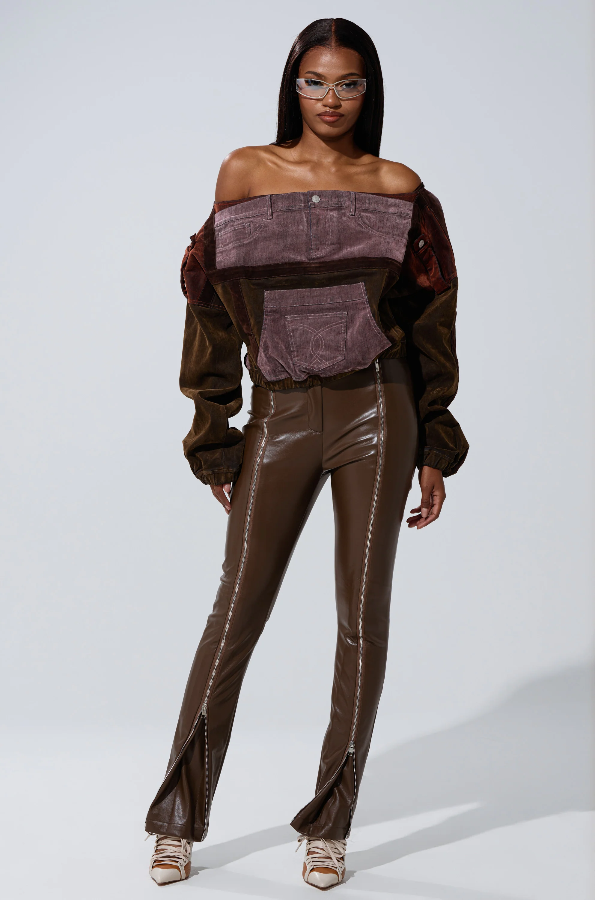 FEELING THE VIBES FAUX LEATHER LEGGING - Image 8