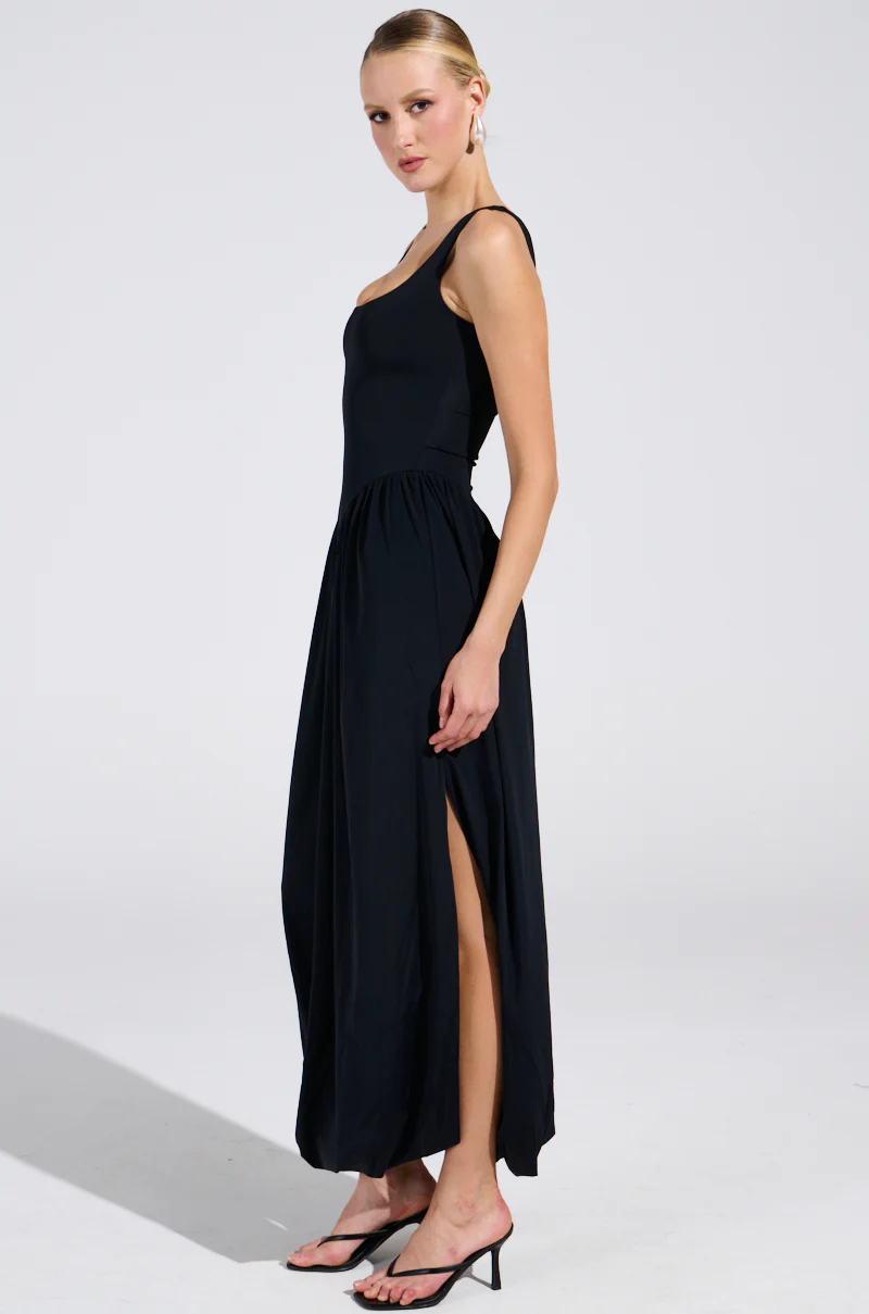 FELT CUTE DRAPED MAXI DRESS - Image 3