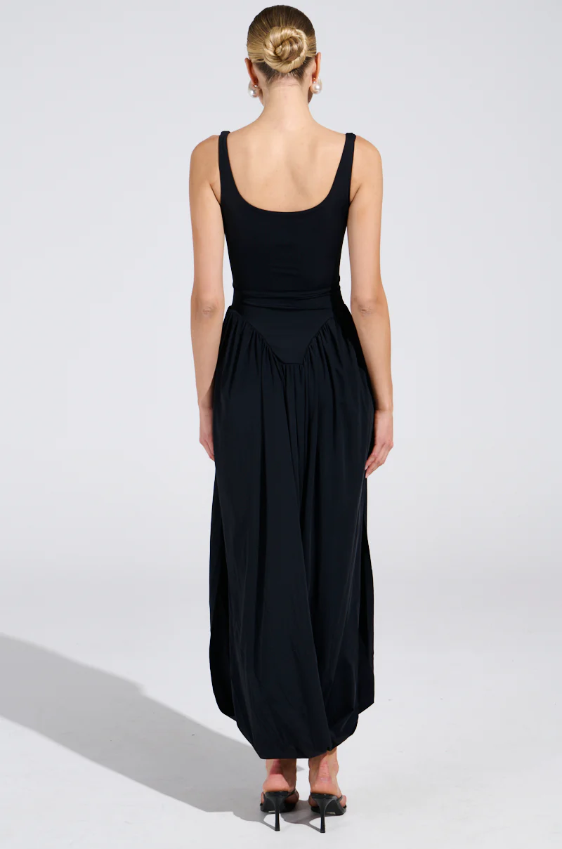 FELT CUTE DRAPED MAXI DRESS - Image 4