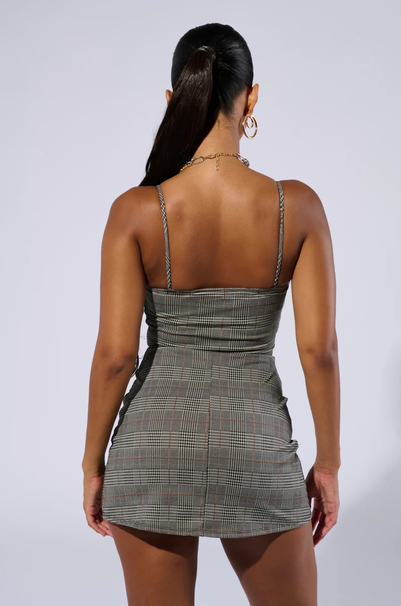 FELT CUTE PLAID ROMPER - Image 5