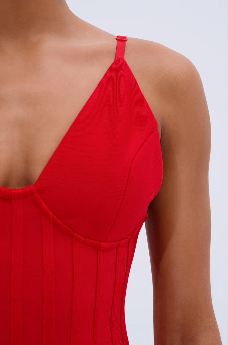 FELT CUTE RUFFLE BANDAGE MINI DRESS - Image 5