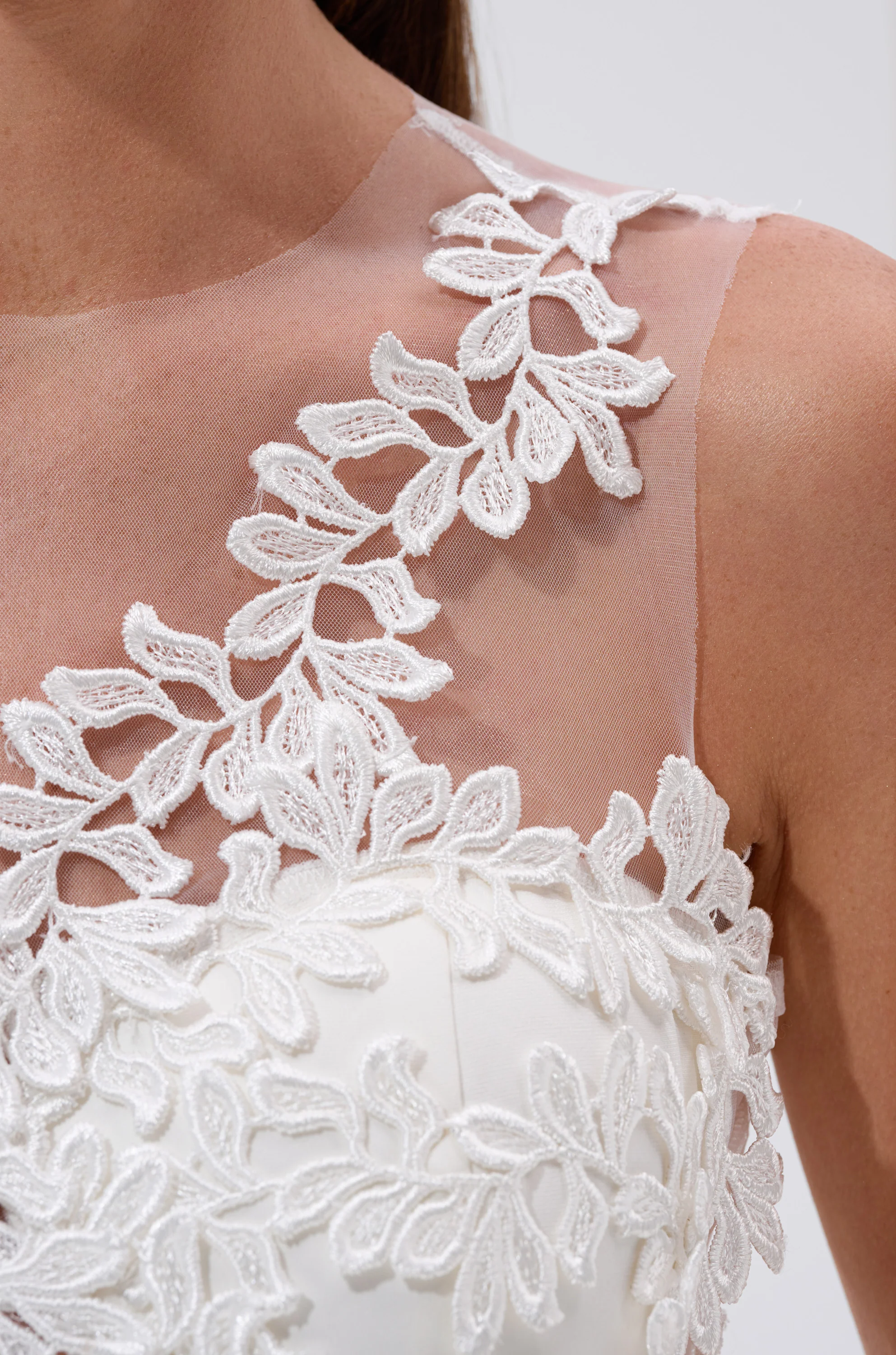 FELT CUTE RUFFLE MAXI DRESS WITH FLORAL APPLIQUES - Image 7