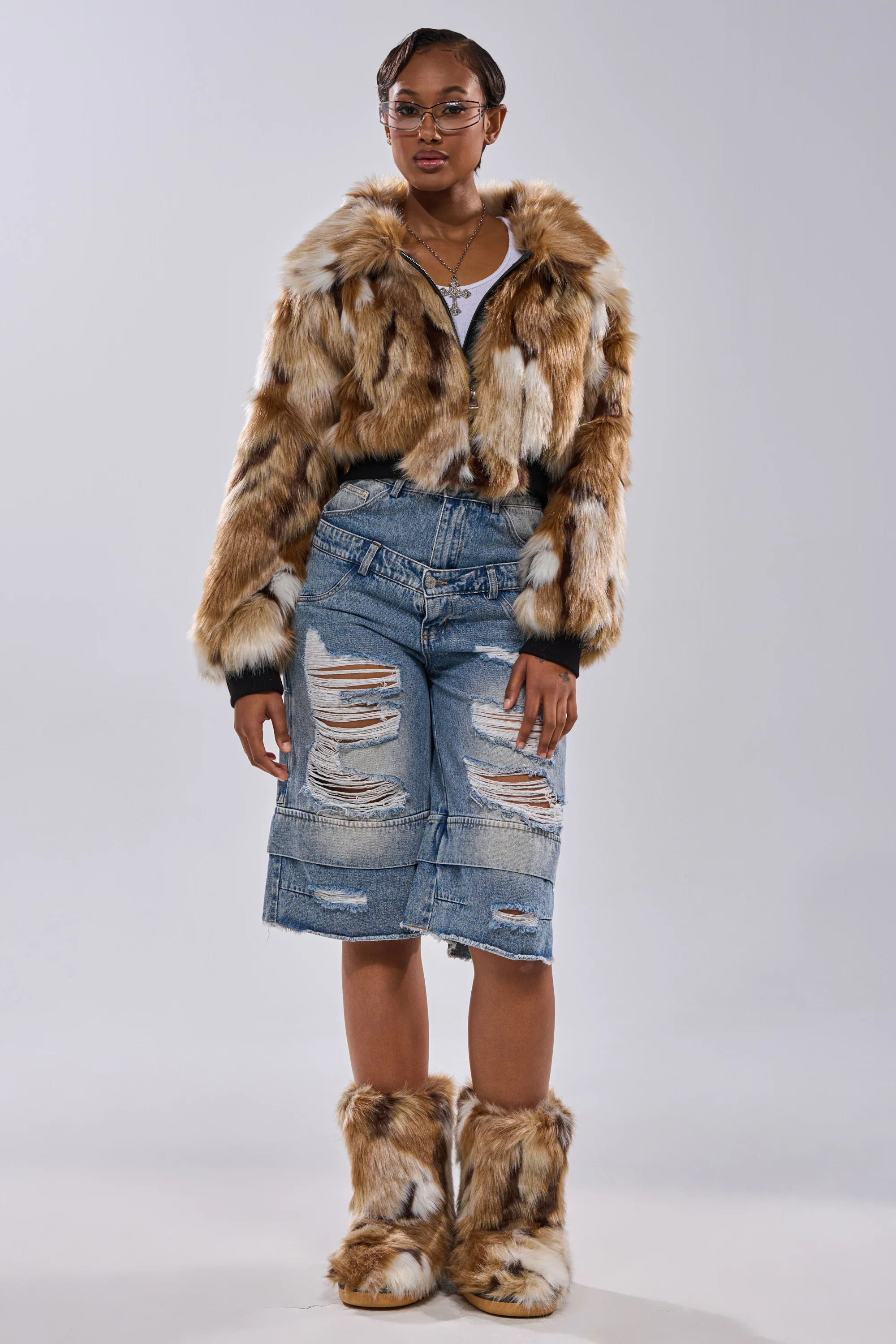 FENNEC FAUX FUR BOMBER - Image 12