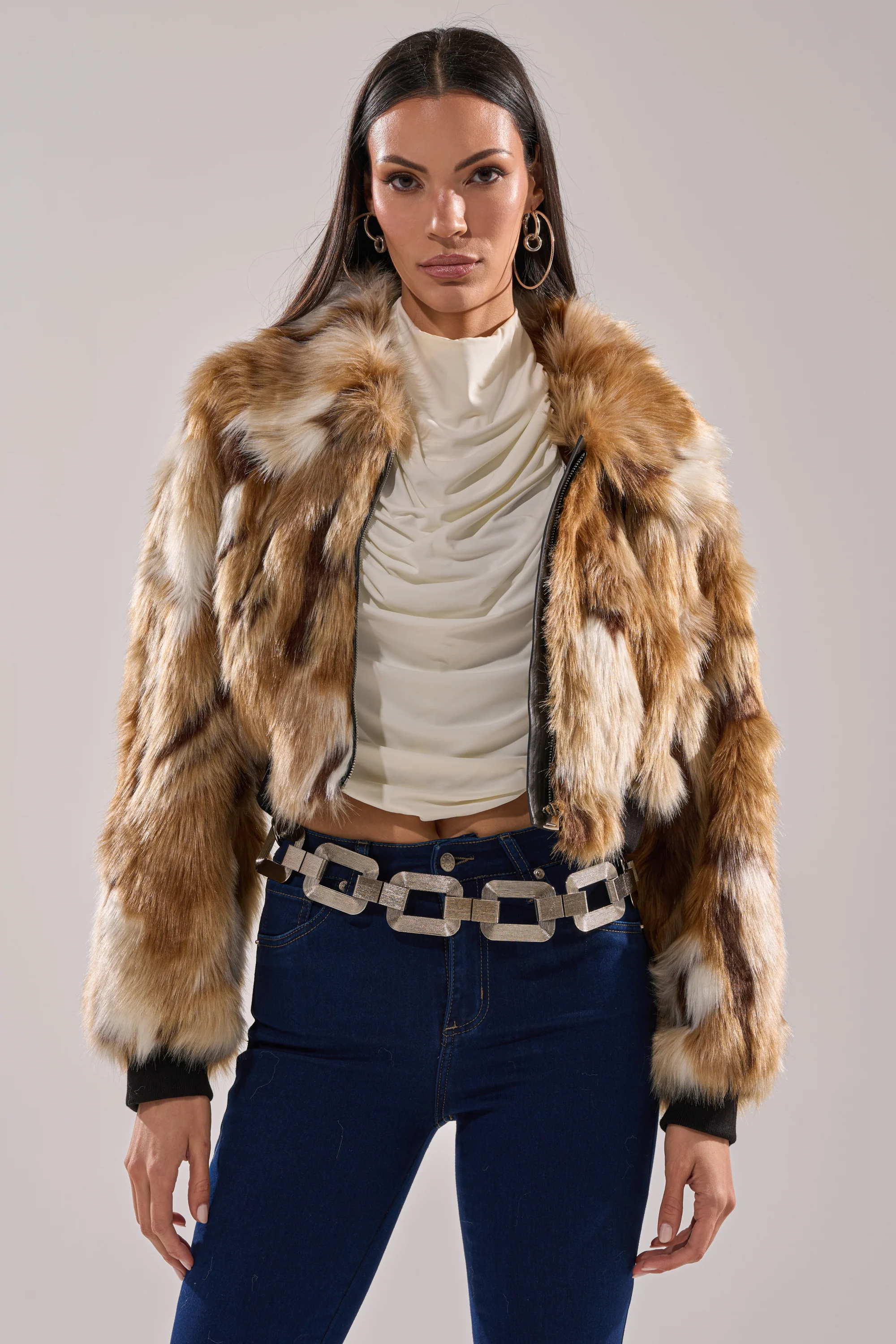 FENNEC FAUX FUR BOMBER - Image 4