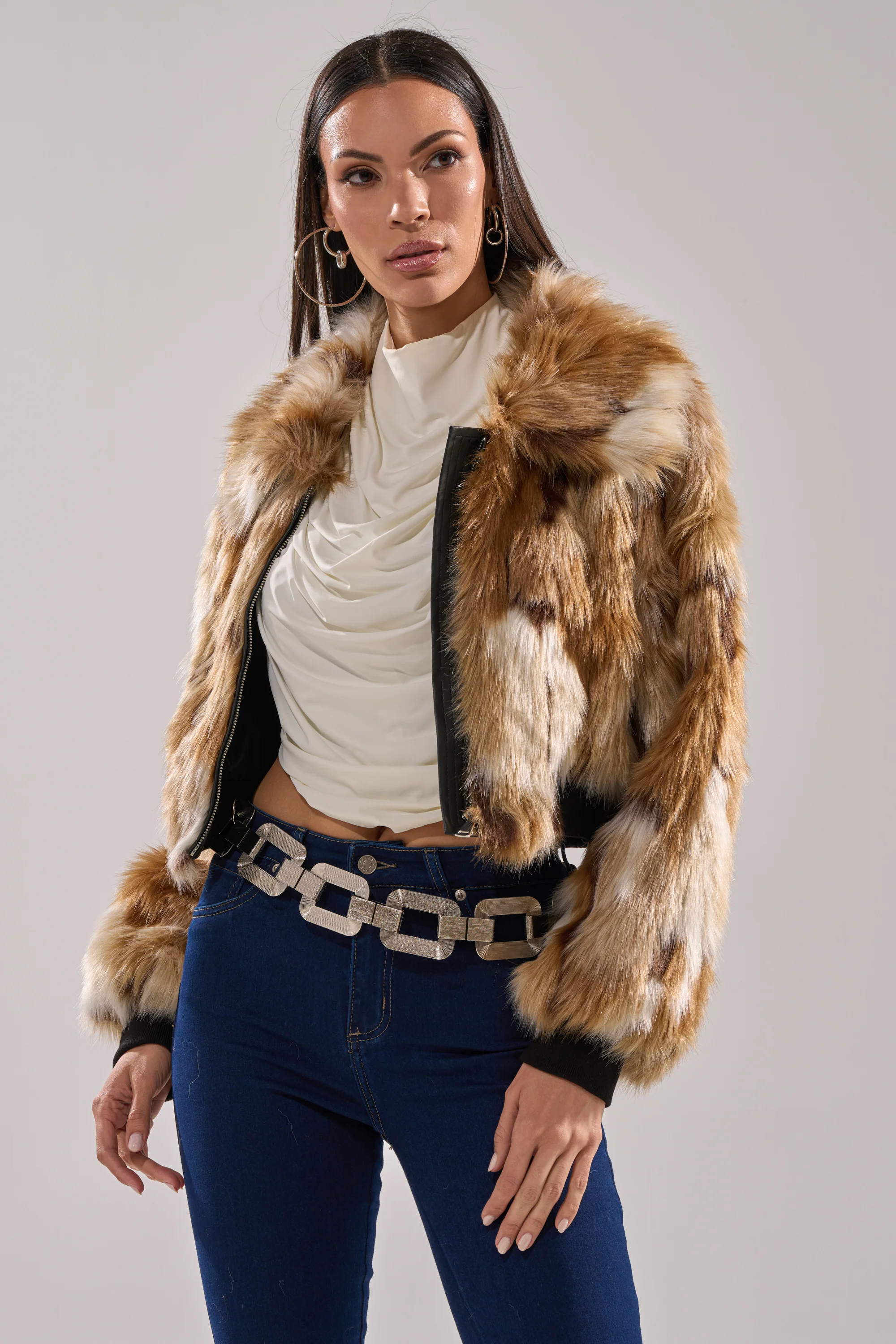 FENNEC FAUX FUR BOMBER - Image 5