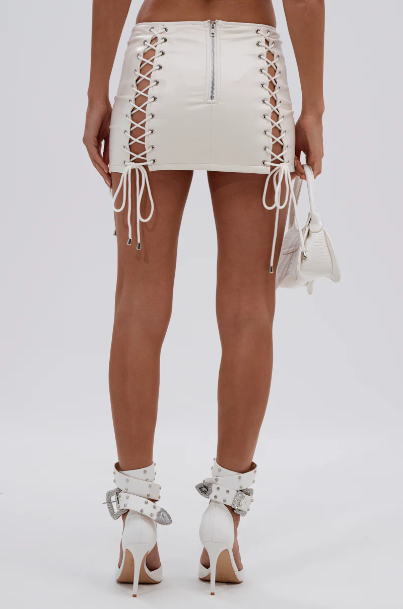 FESTIVAL GIRLY LACE UP MINI SKIRT - Image 5