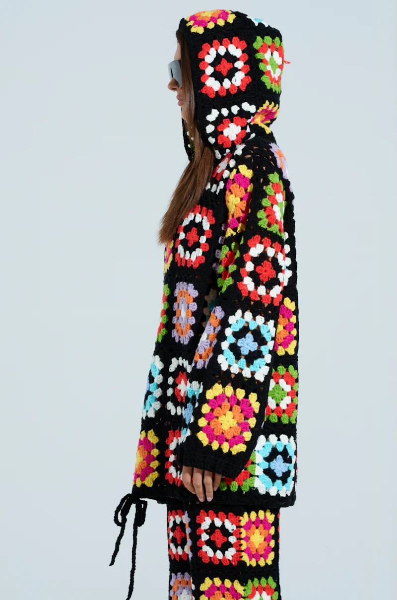 FESTIVAL GIRLY OVERSIZED CROCHET SWEATSHIRT - Image 6