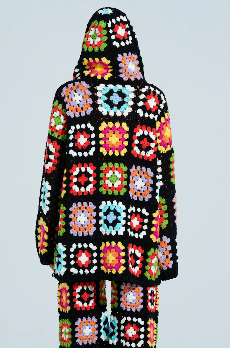 FESTIVAL GIRLY OVERSIZED CROCHET SWEATSHIRT - Image 7