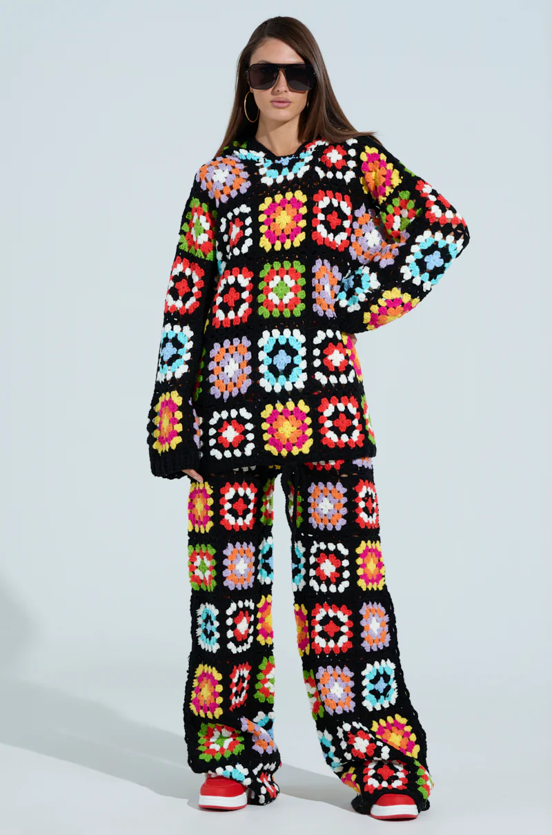 FESTIVAL GIRLY OVERSIZED CROCHET SWEATSHIRT - Image 8