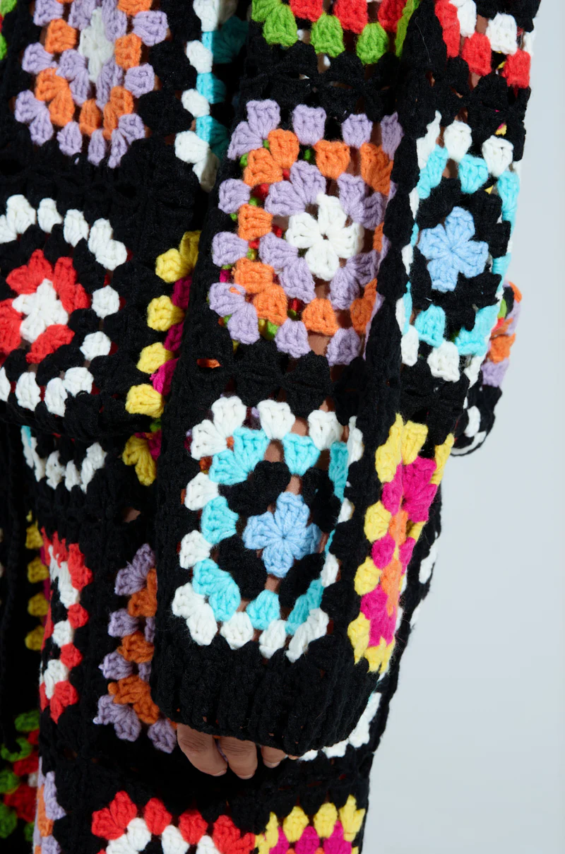 FESTIVAL GIRLY OVERSIZED CROCHET SWEATSHIRT - Image 9