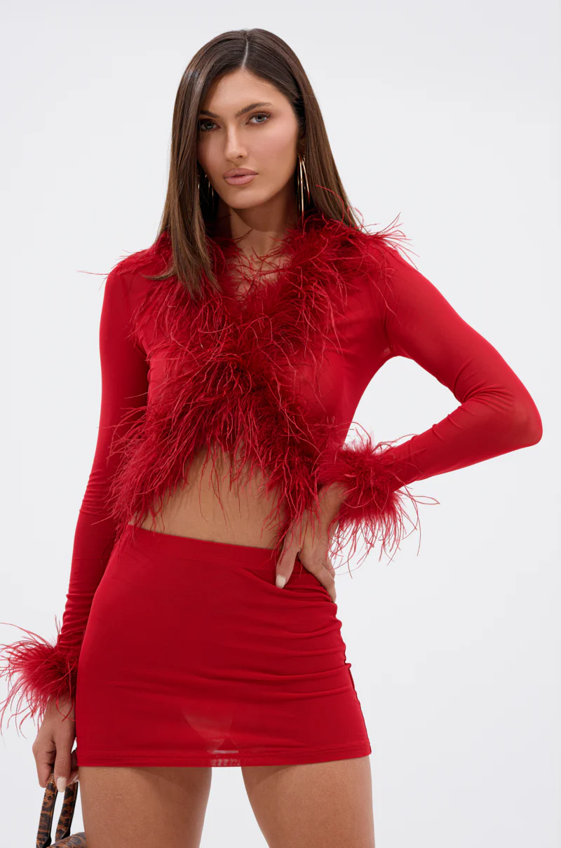 FIERCE FEATHER BLOUSE - Image 3