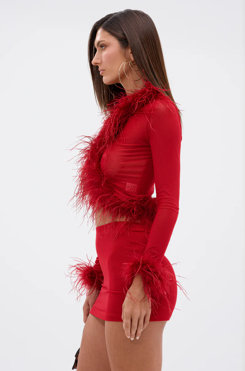 FIERCE FEATHER BLOUSE - Image 5
