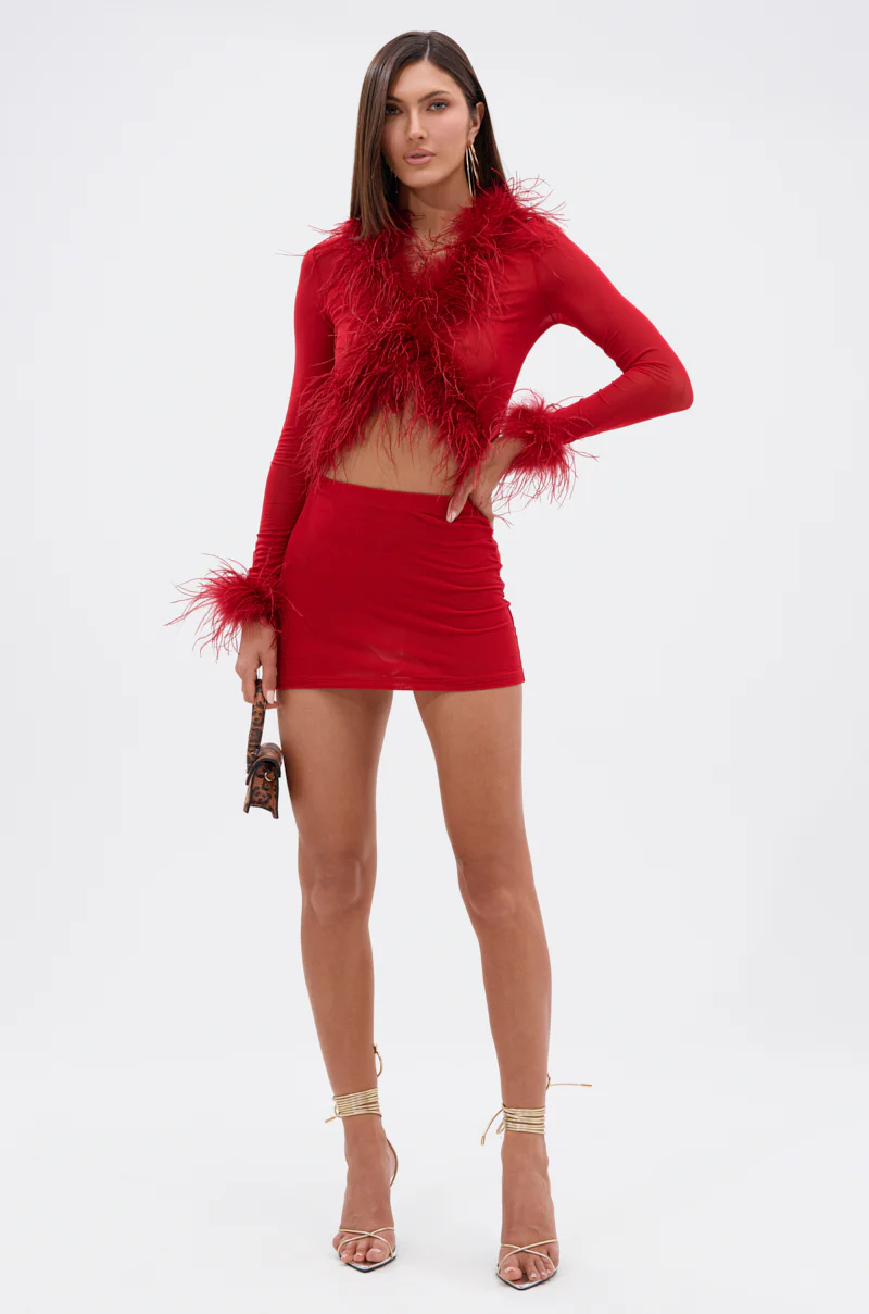 FIERCE MESH MINI SKIRT