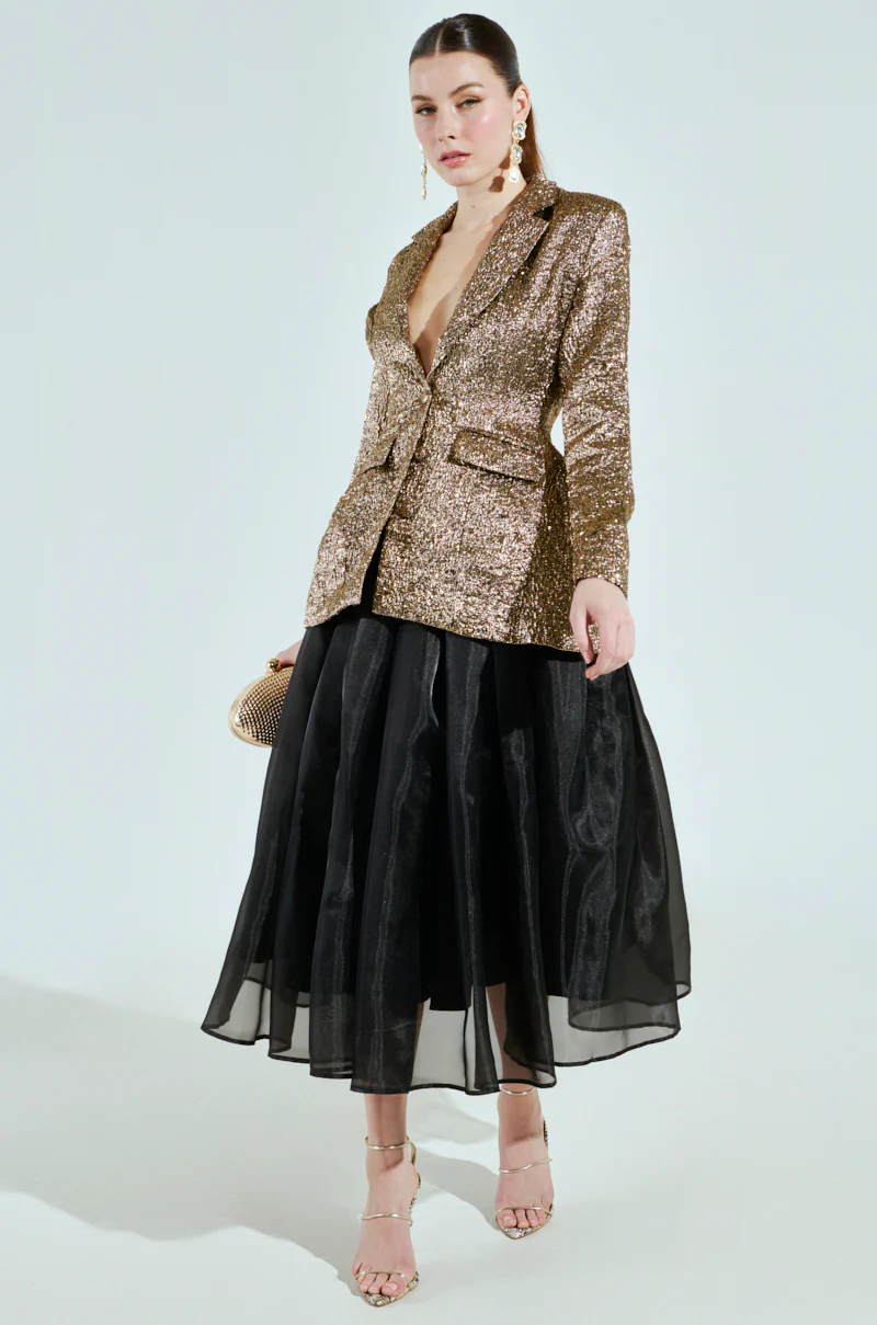 FINER THINGS BACKLESS BROCADE BLAZER - Image 7
