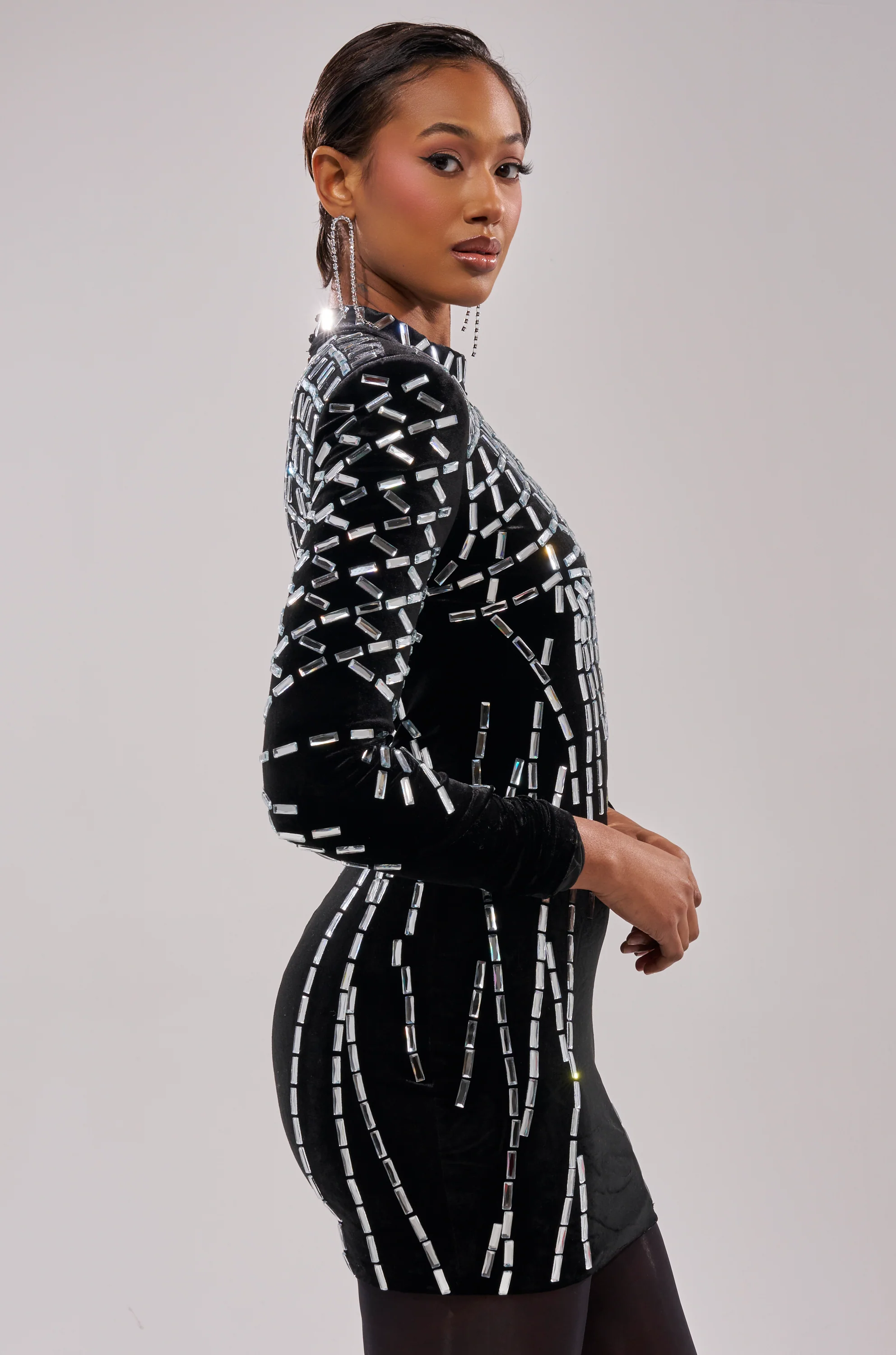 FIRECRACKER RHINESTONE MINI DRESS - Image 5