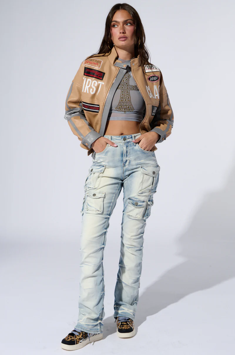 FIRST CLASS EMBROIDERED MOTO - Image 9