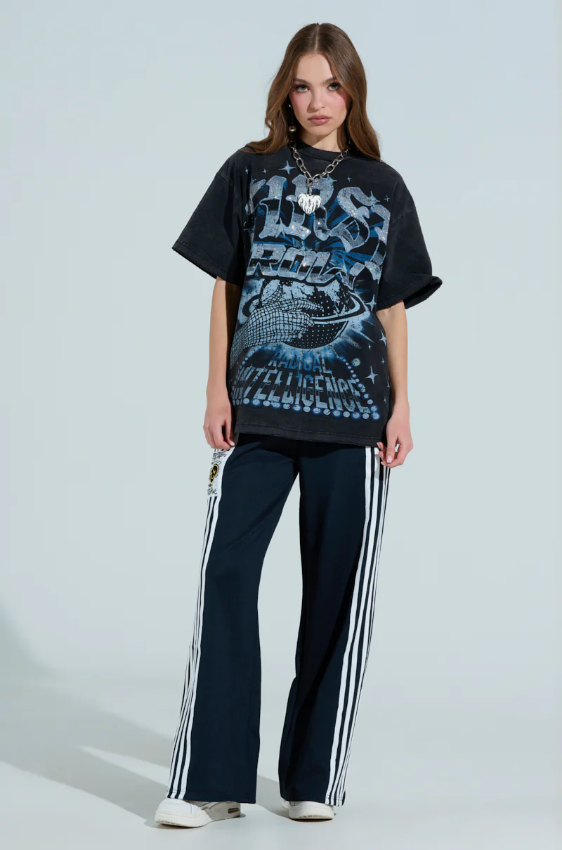 FIRST ROW RHINESTONE EMBELLISHED T-SHIRT - Image 6