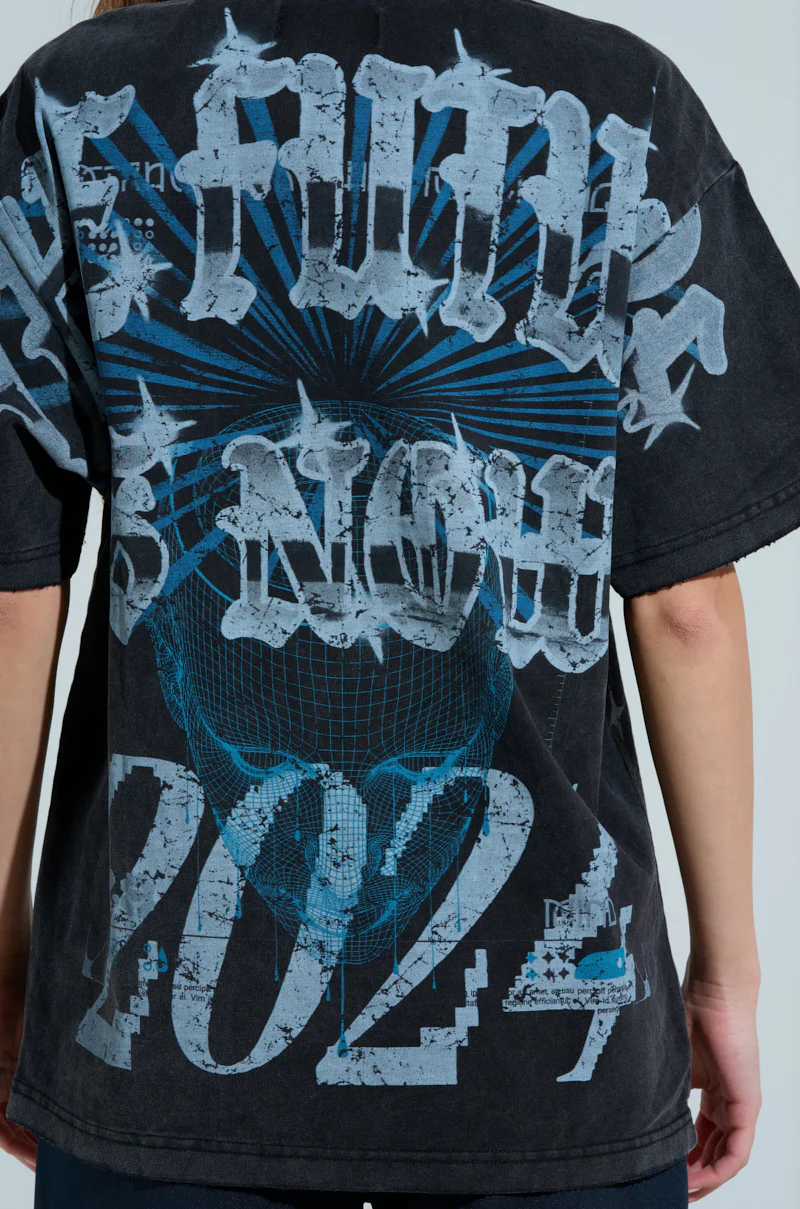 FIRST ROW RHINESTONE EMBELLISHED T-SHIRT - Image 7