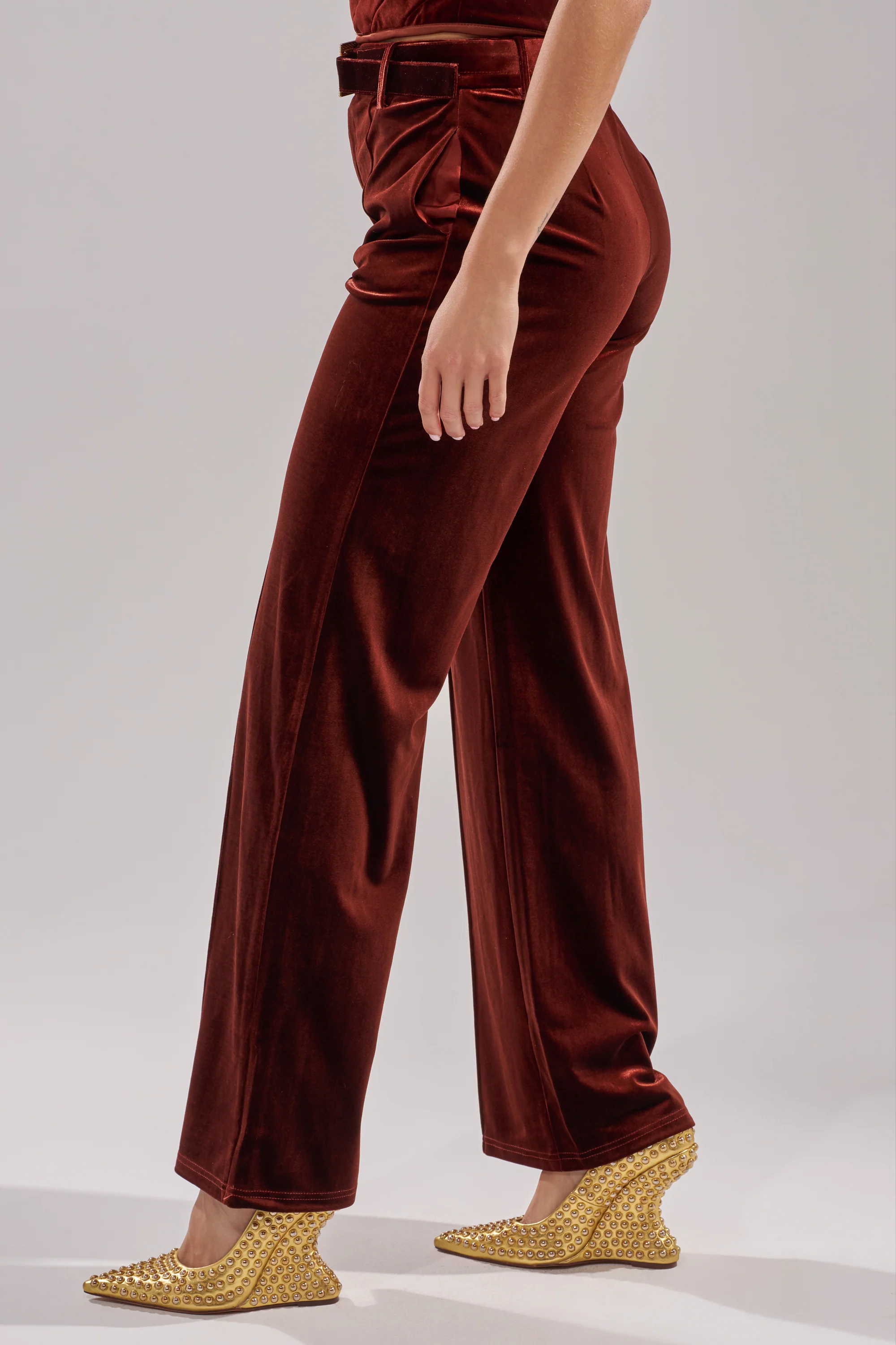FLASHING LIGHTS VELVET TROUSER - Image 4
