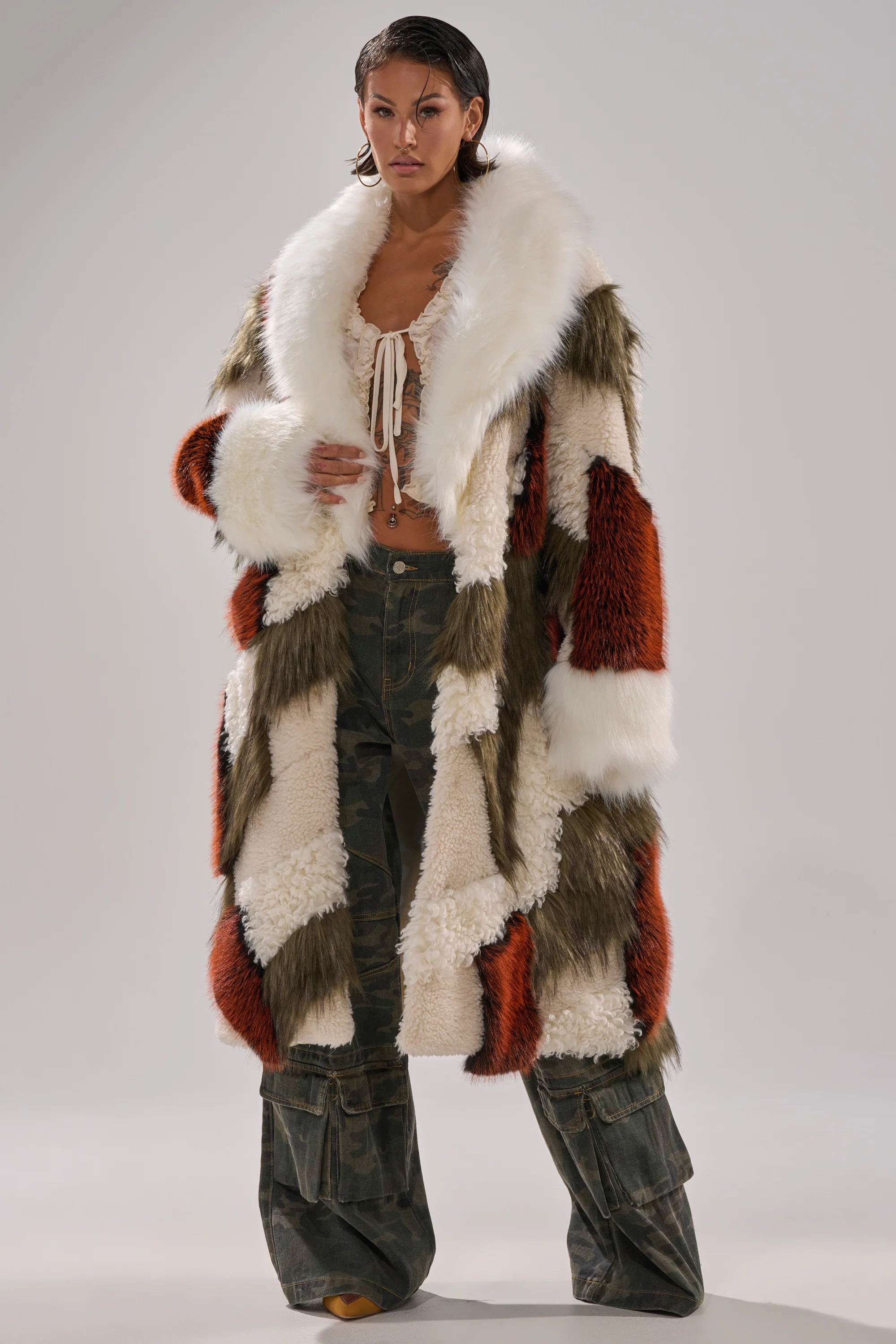 FLEUR PATCHWORK FAUX FUR - Image 3