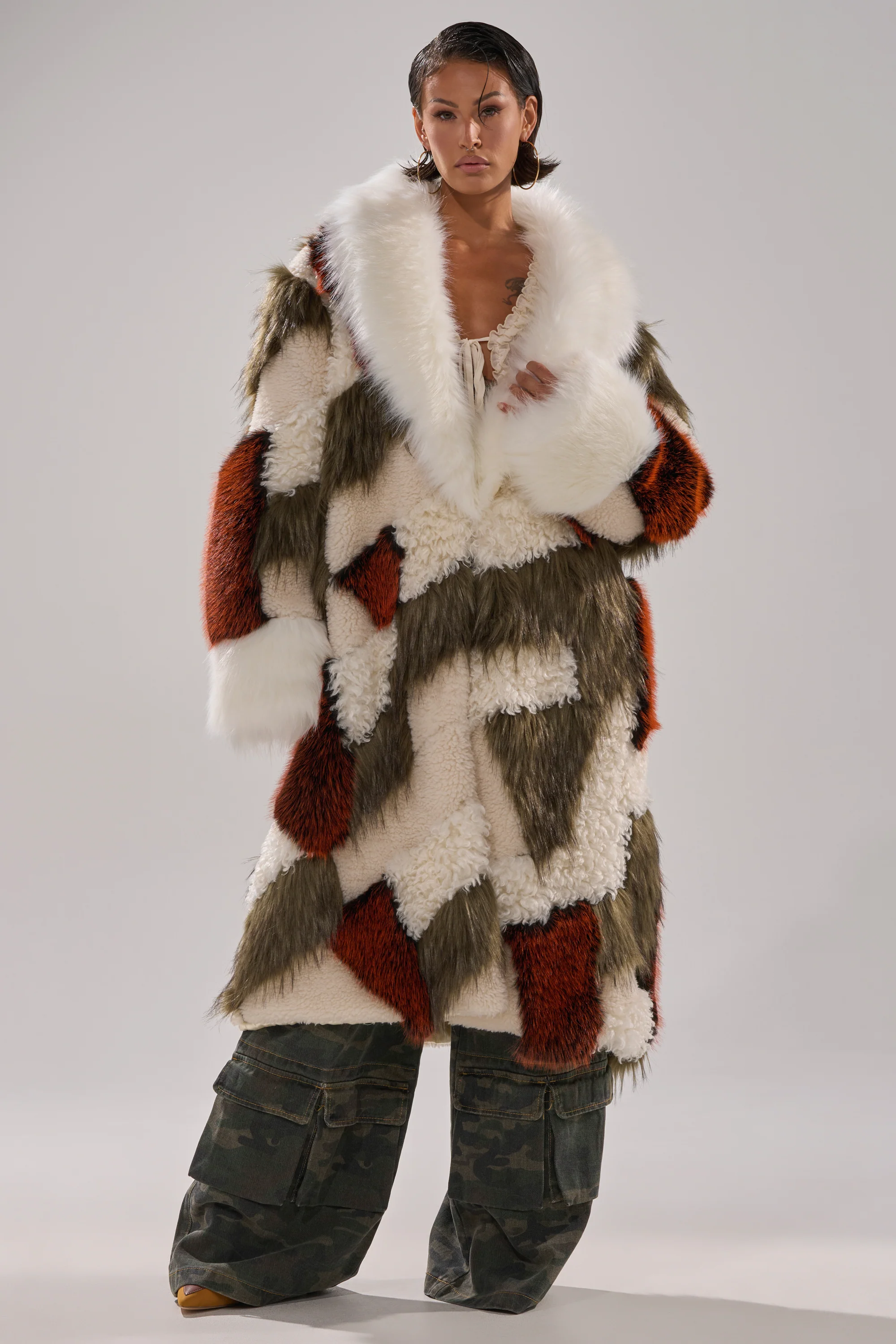 FLEUR PATCHWORK FAUX FUR - Image 4