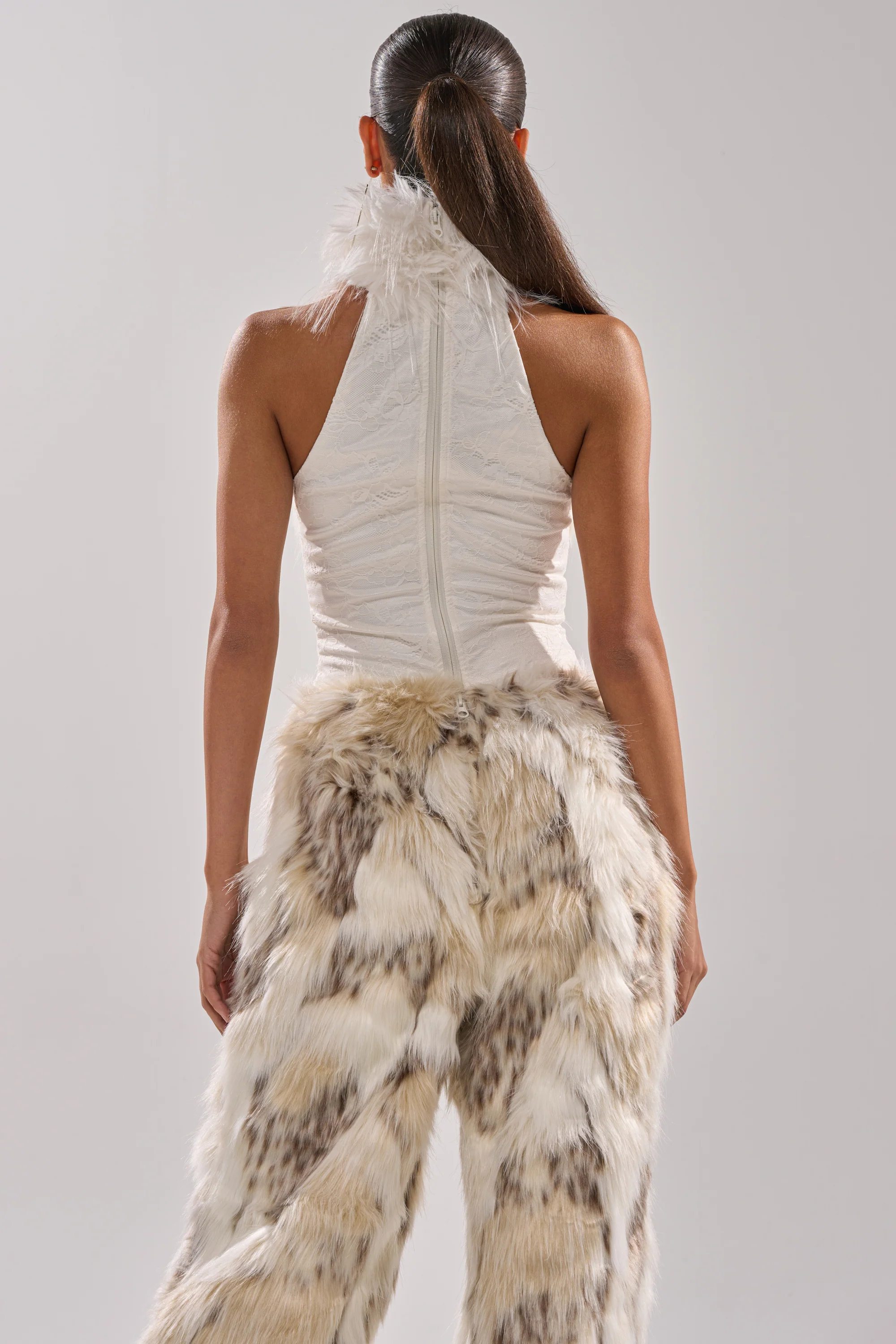 FLINTSTONES MOCK NECK FUR TOP - Image 6