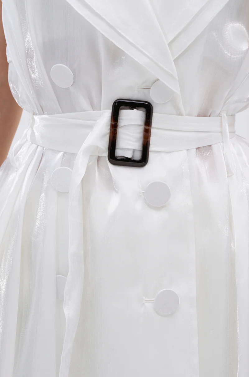 FLOATING ORGANZA TRENCH VEST - Image 10
