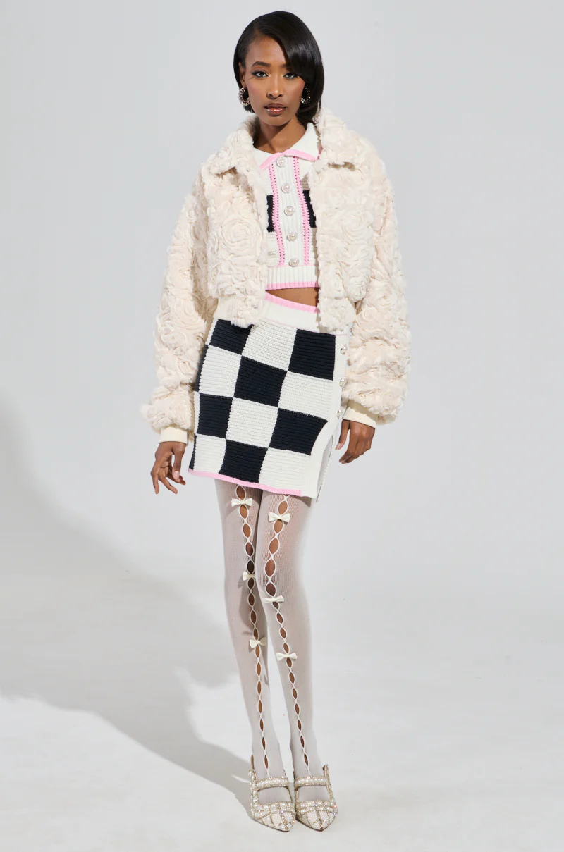 FLORA TEXTURED BOMBER - Image 6