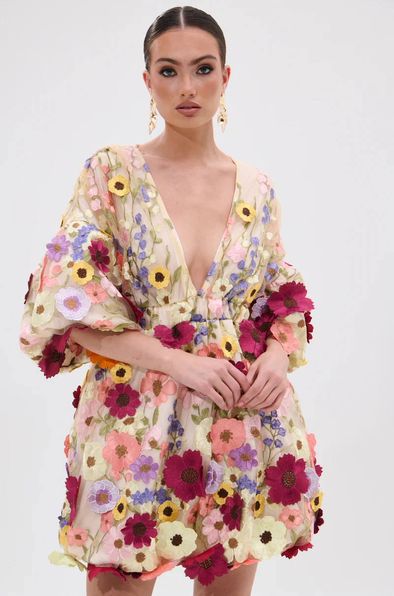 FLORAL BABY MINI DRESS - Image 2