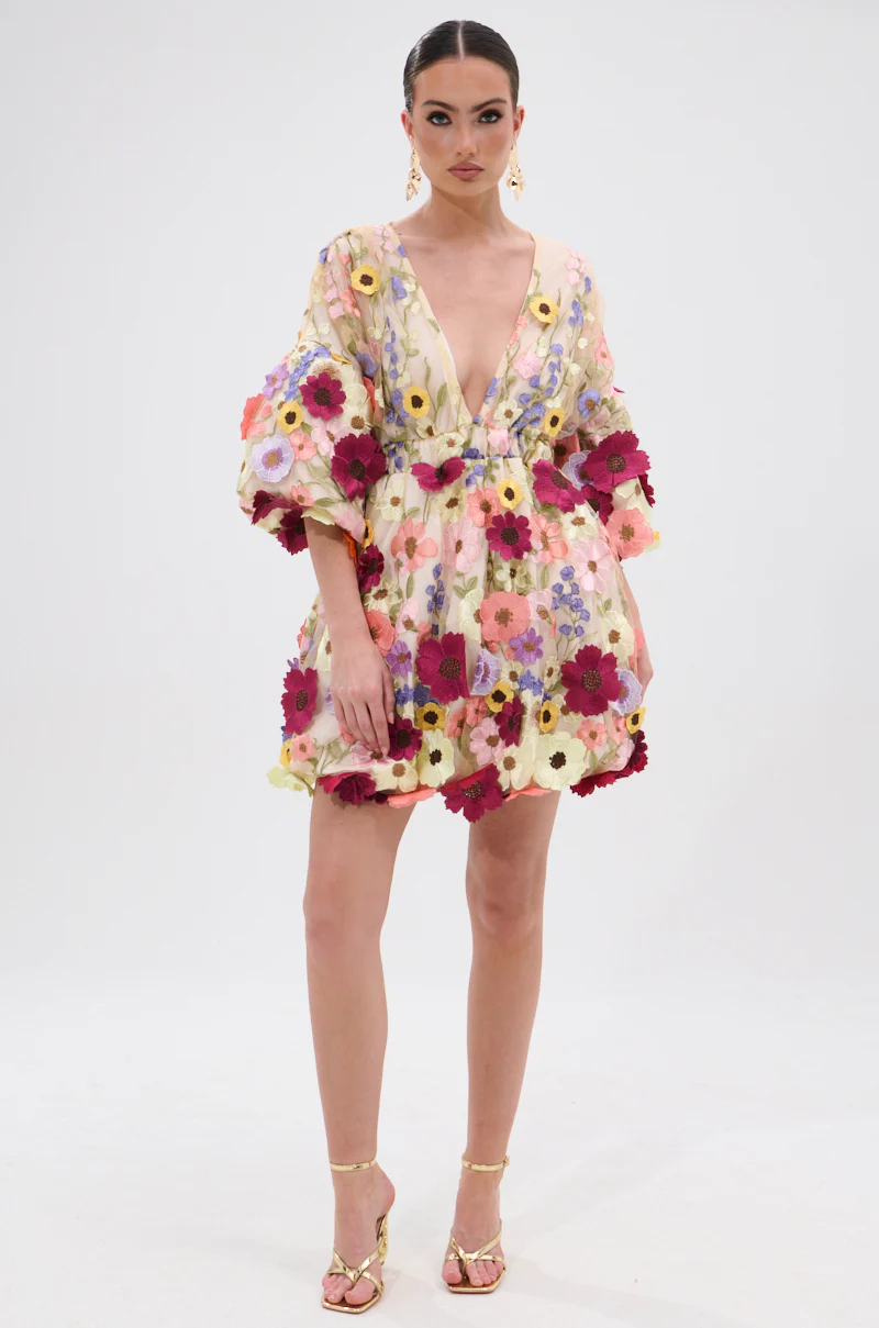 FLORAL BABY MINI DRESS - Image 6