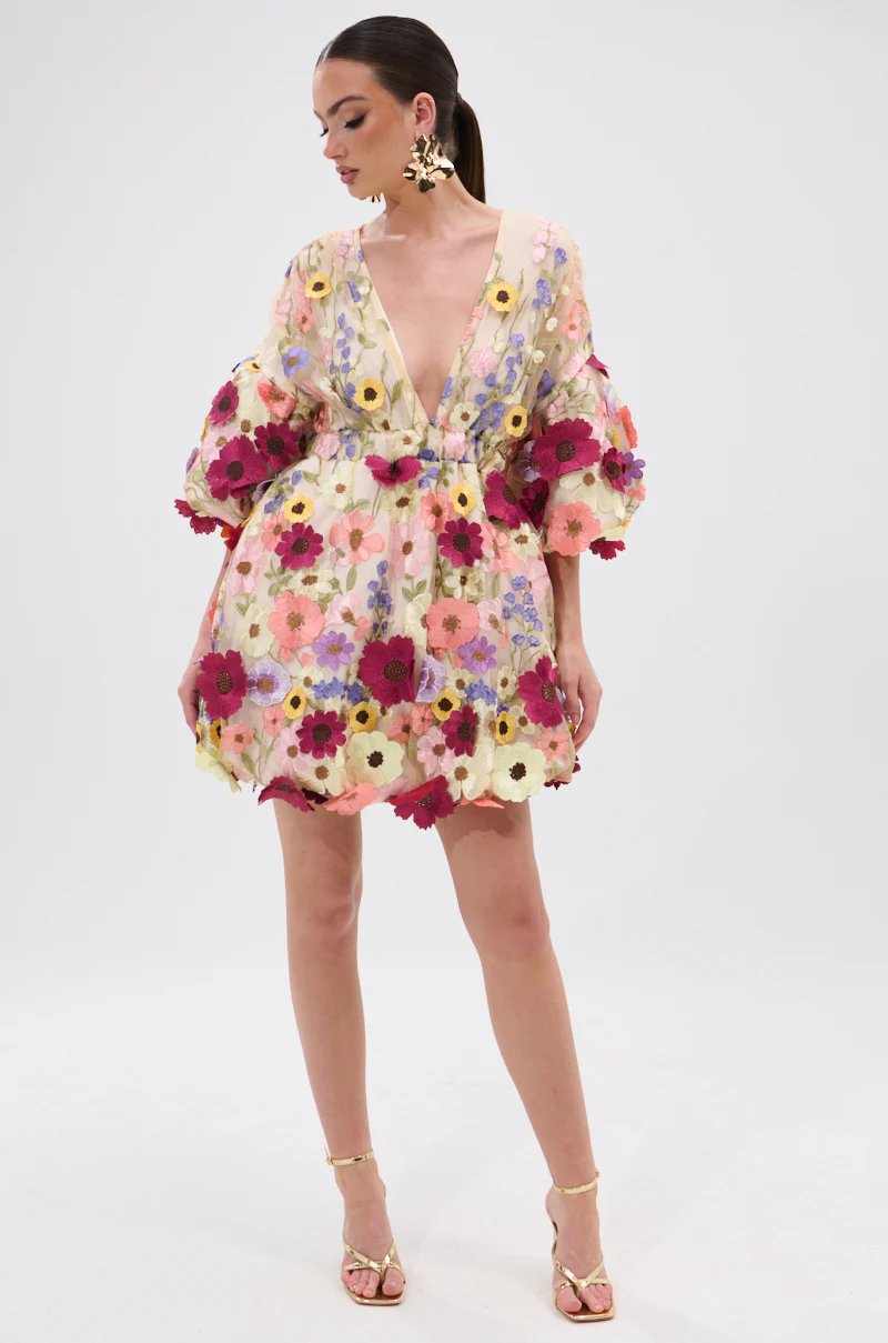 FLORAL BABY MINI DRESS - Image 7