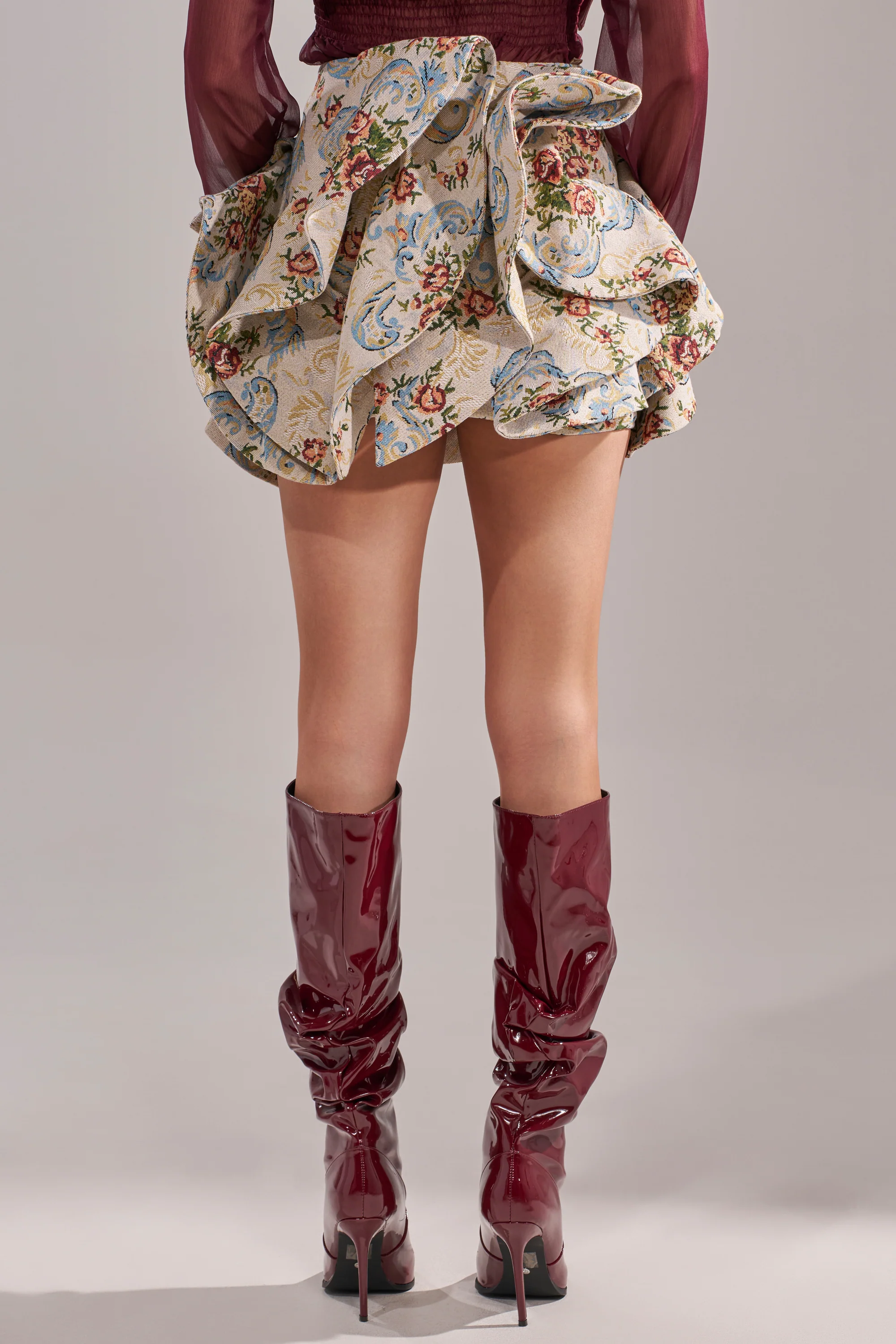 FLORAL BABY RUFFLE SKIRT - Image 5