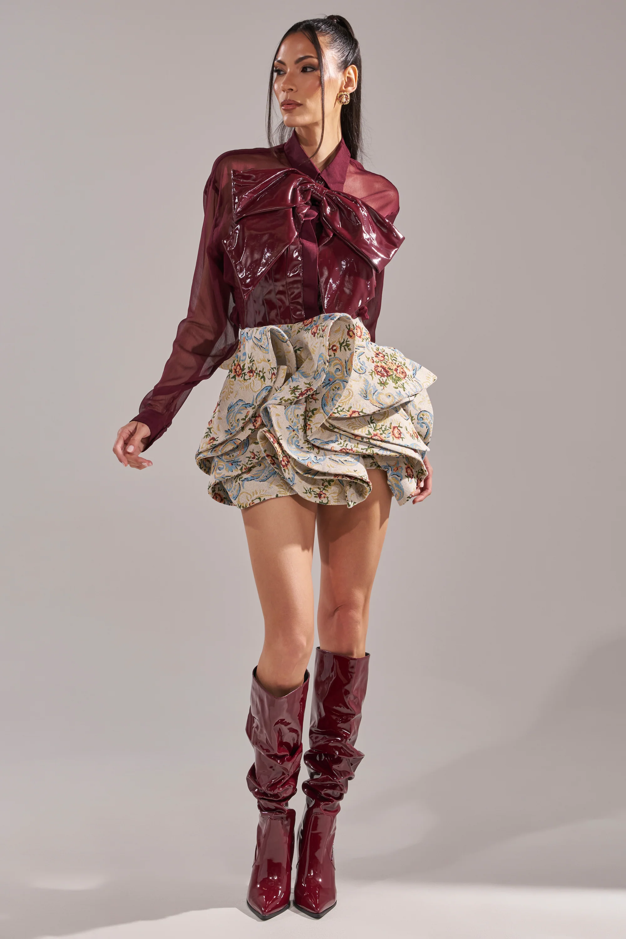 FLORAL BABY RUFFLE SKIRT - Image 8
