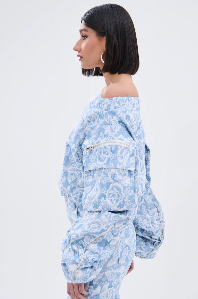 FLORAL LIFE OFF THE SHOULDER BLOUSE - Image 4