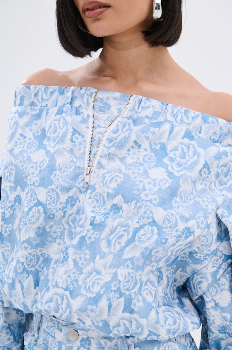 FLORAL LIFE OFF THE SHOULDER BLOUSE - Image 9