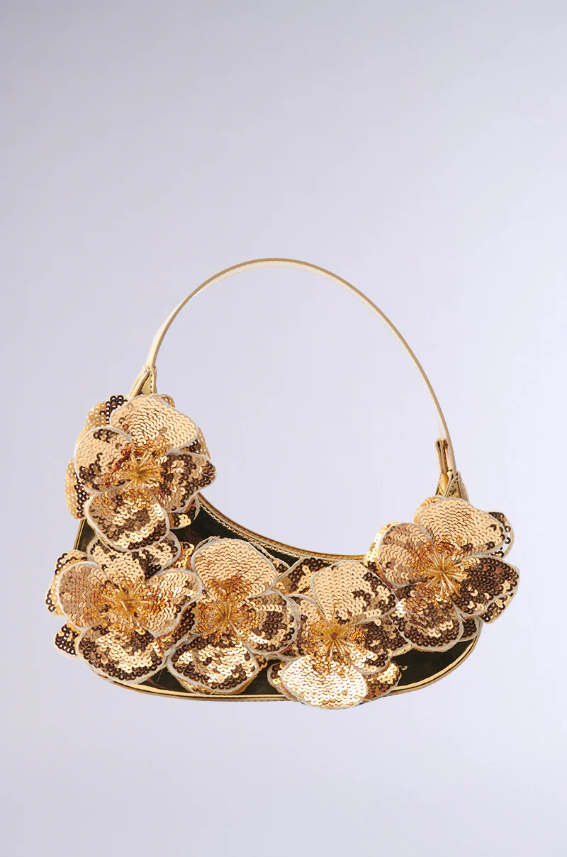 FLORAL VIBEZ CHROME PURSE