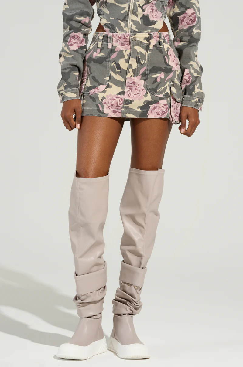 FLOWER CHILD PRINTED MINI SKIRT - Image 3