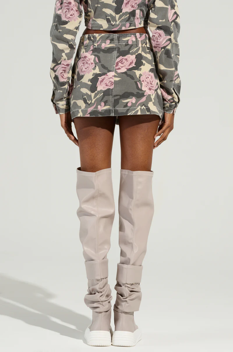 FLOWER CHILD PRINTED MINI SKIRT - Image 5