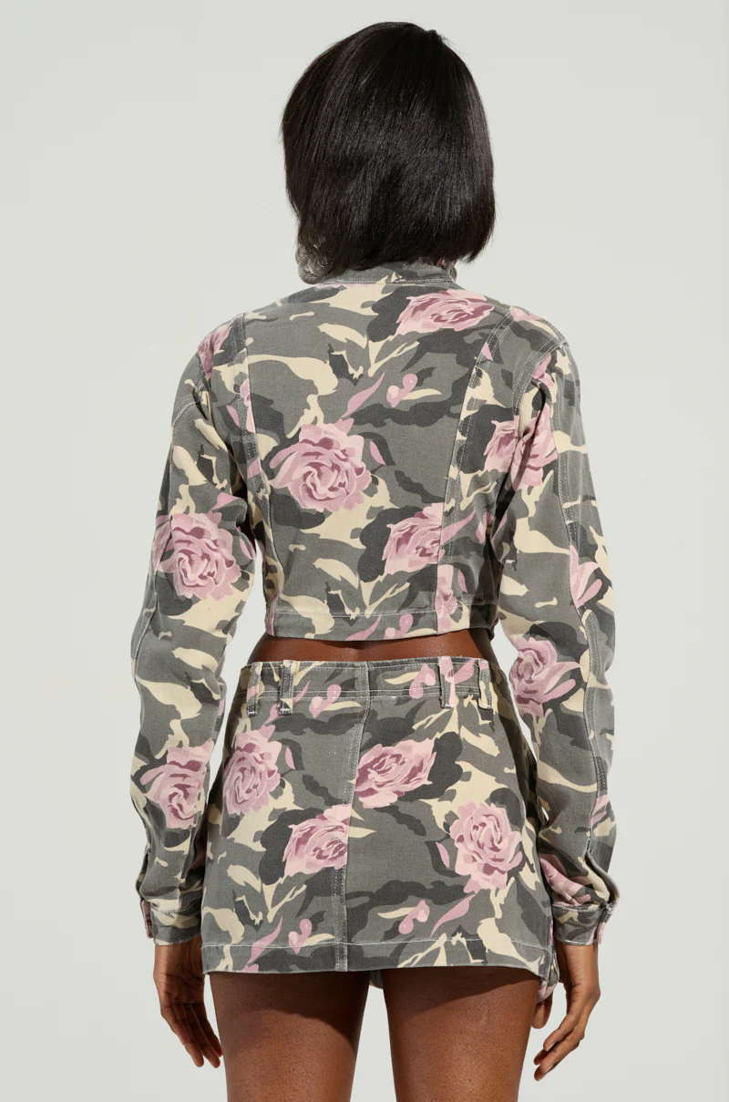 FLOWER CHILD ZIP UP PRINTED TOP - Image 4