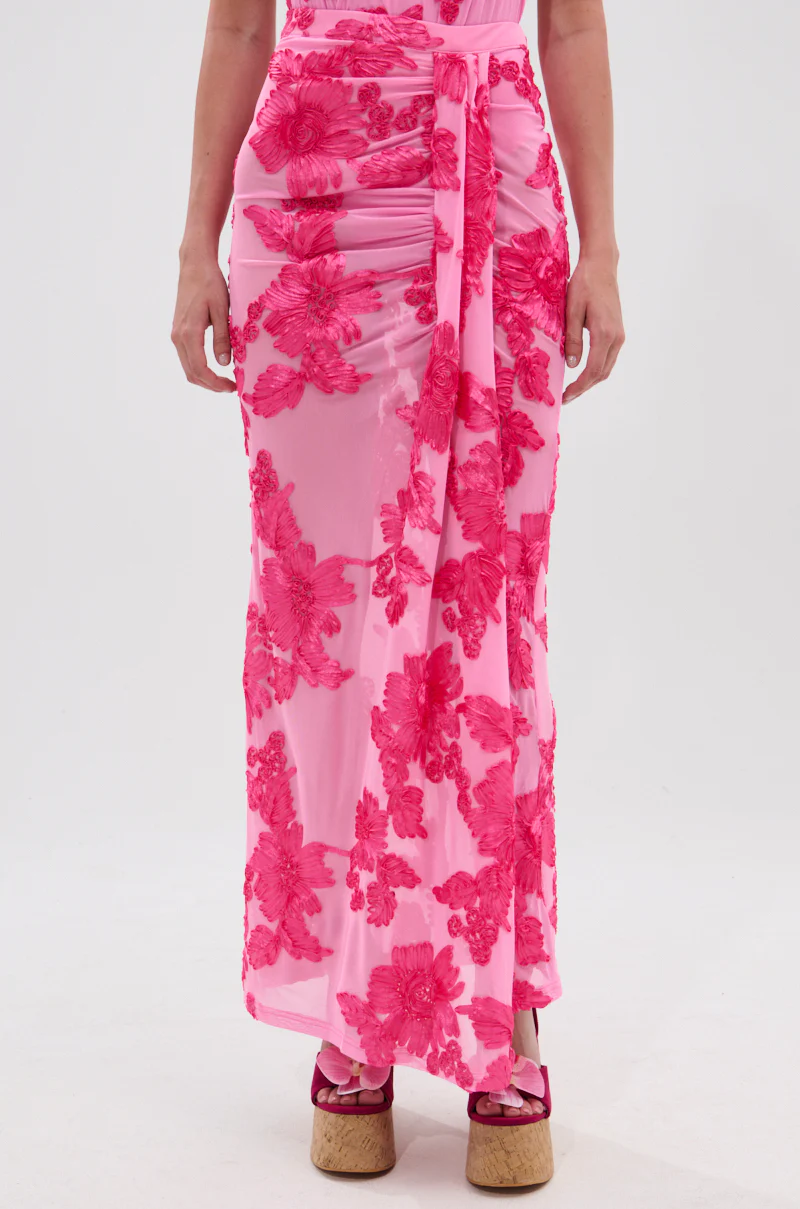 FLOWER GIRL MESH MAXI SKIRT - Image 5