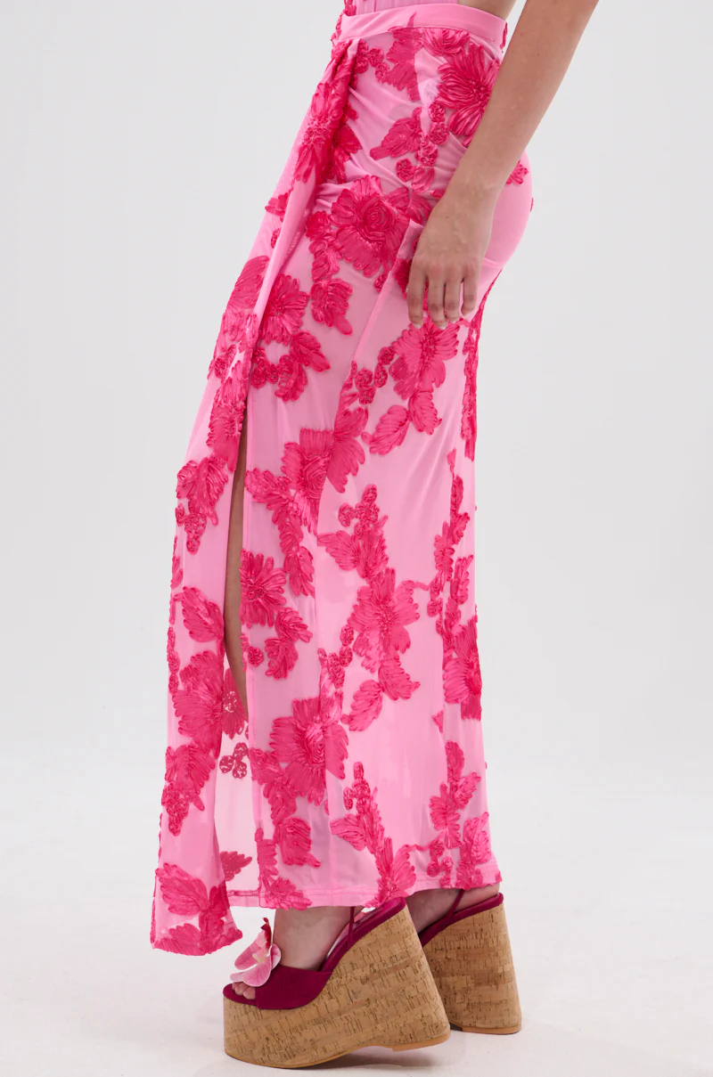 FLOWER GIRL MESH MAXI SKIRT - Image 7