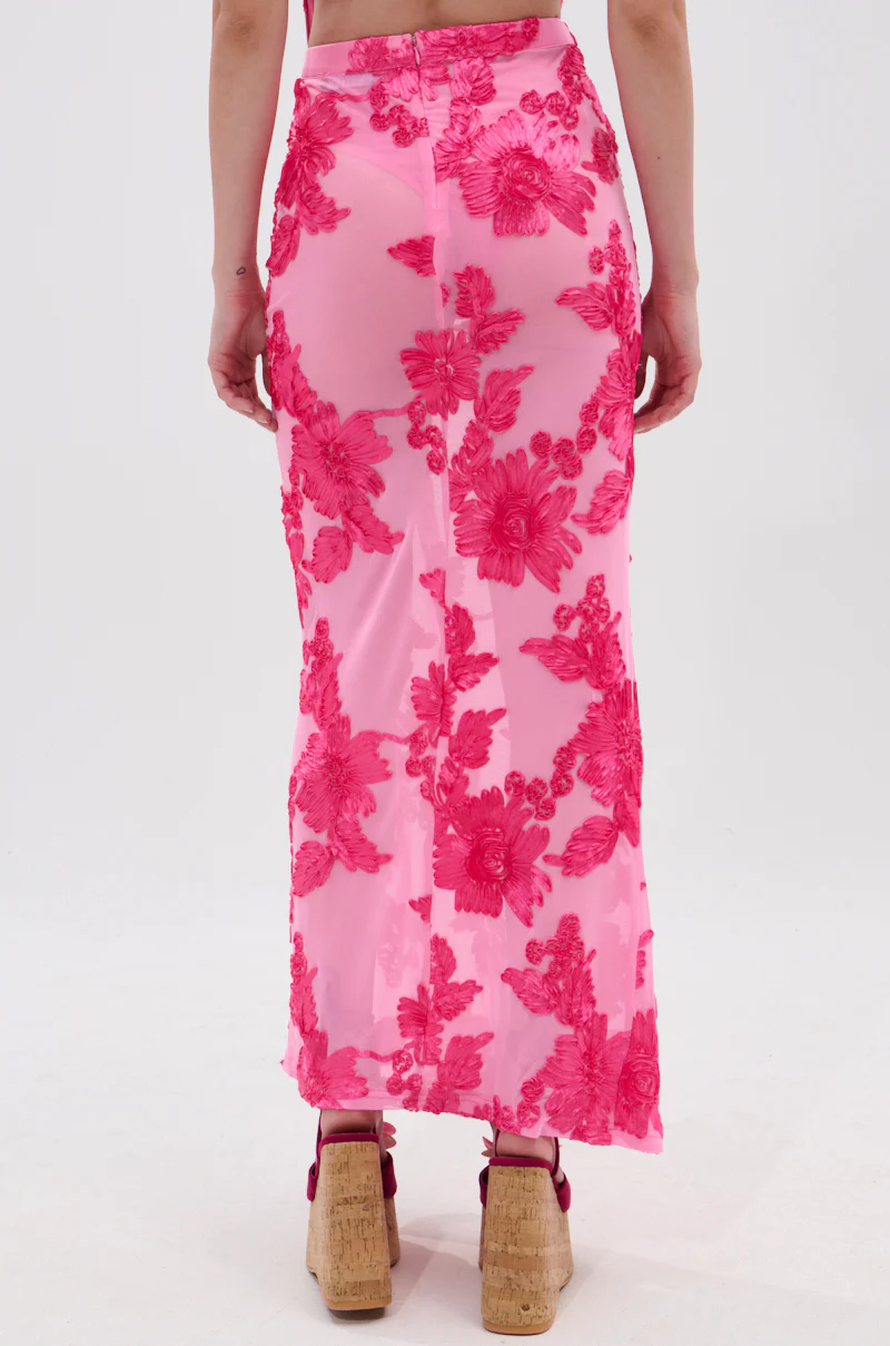 FLOWER GIRL MESH MAXI SKIRT - Image 8