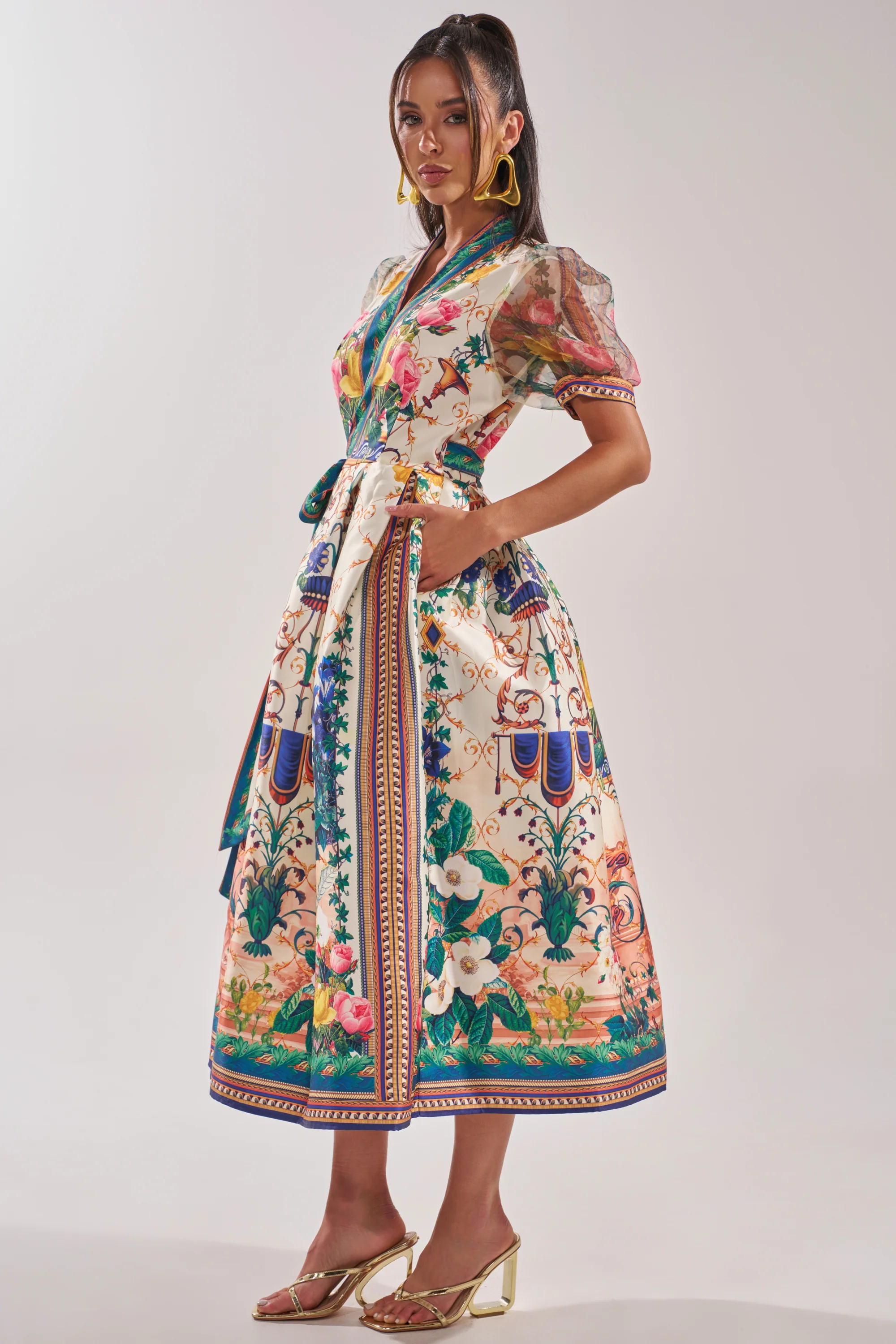 FLOWER GIRL SATIN MAXI DRESS - Image 4