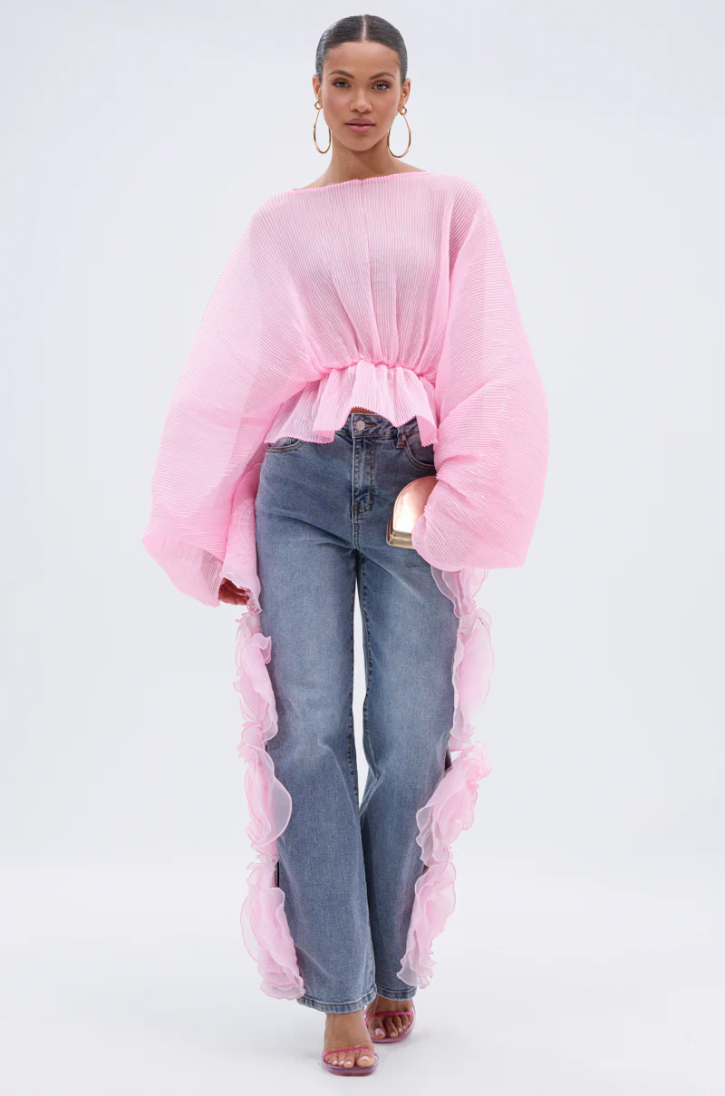 FLOWER GIRLIE APPLIQUE DENIM JEANS - Image 5